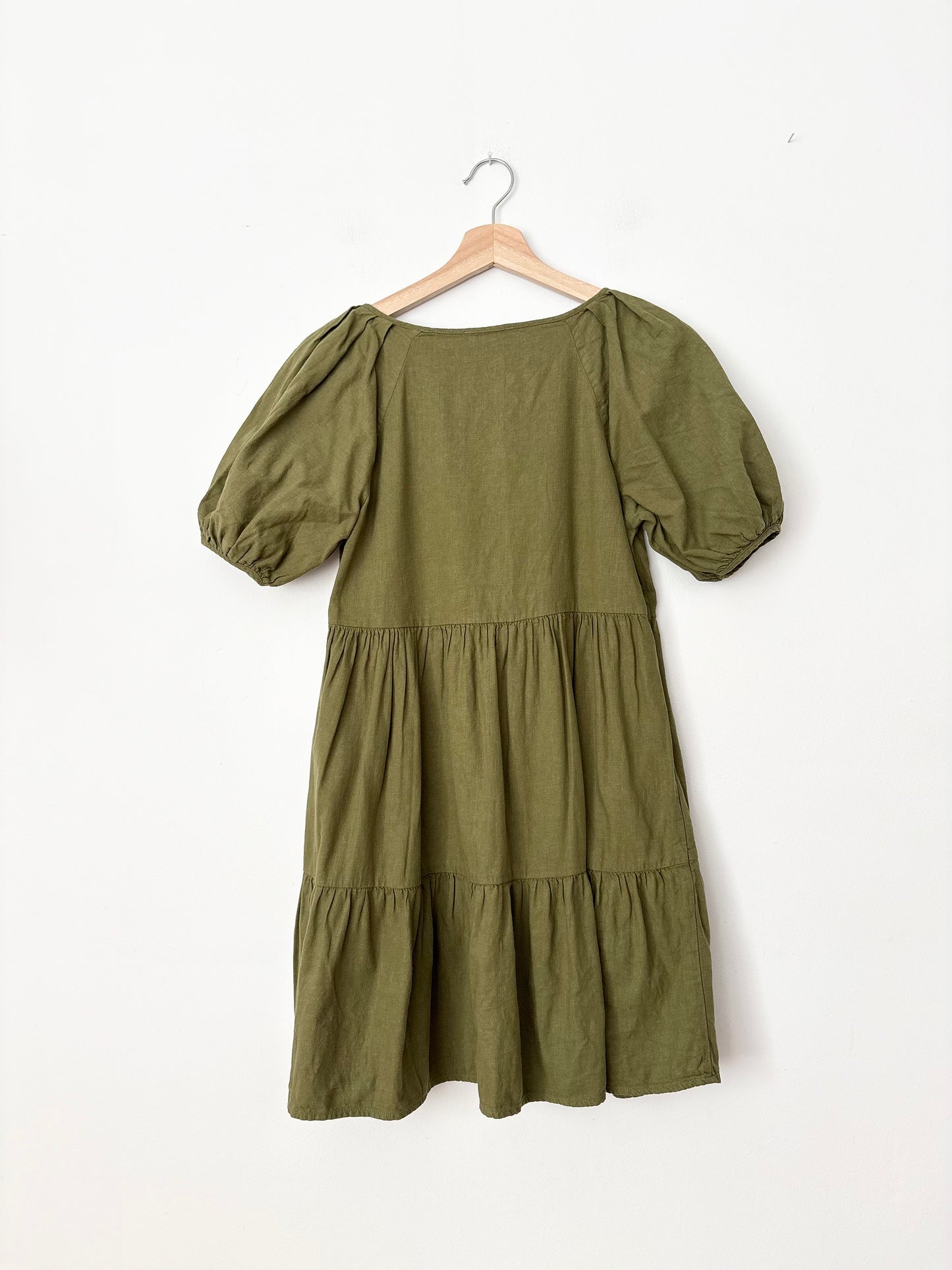Madewell puff sleeve mini dress Small