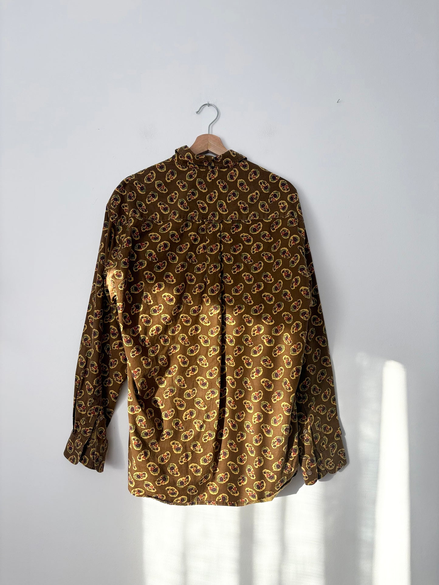 Chemise vintage à motifs cachemire boutonnée L/XL