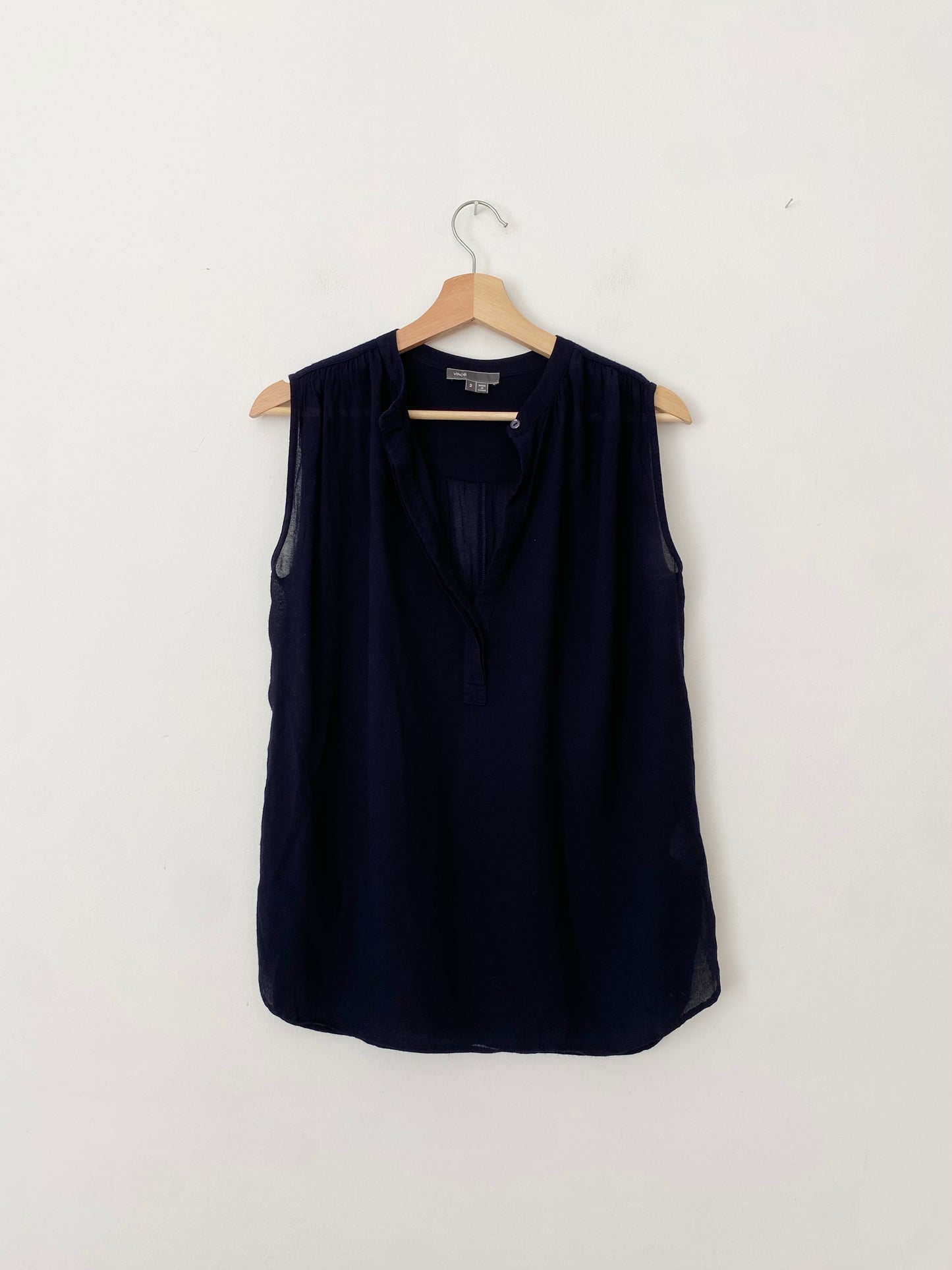 Chemisier fluide semi-transparent Vince Small
