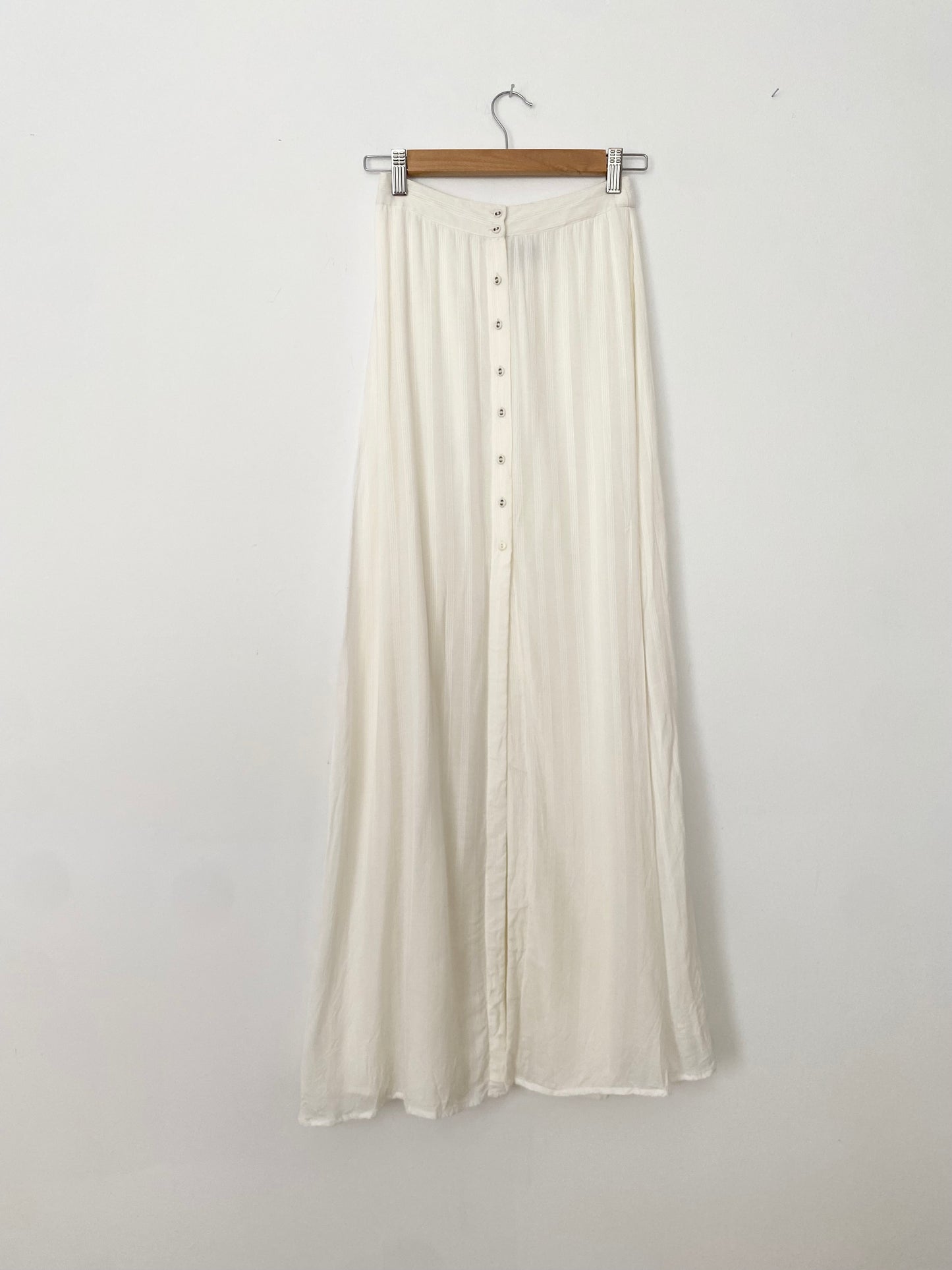 Majorelle cream maxi skirt XS