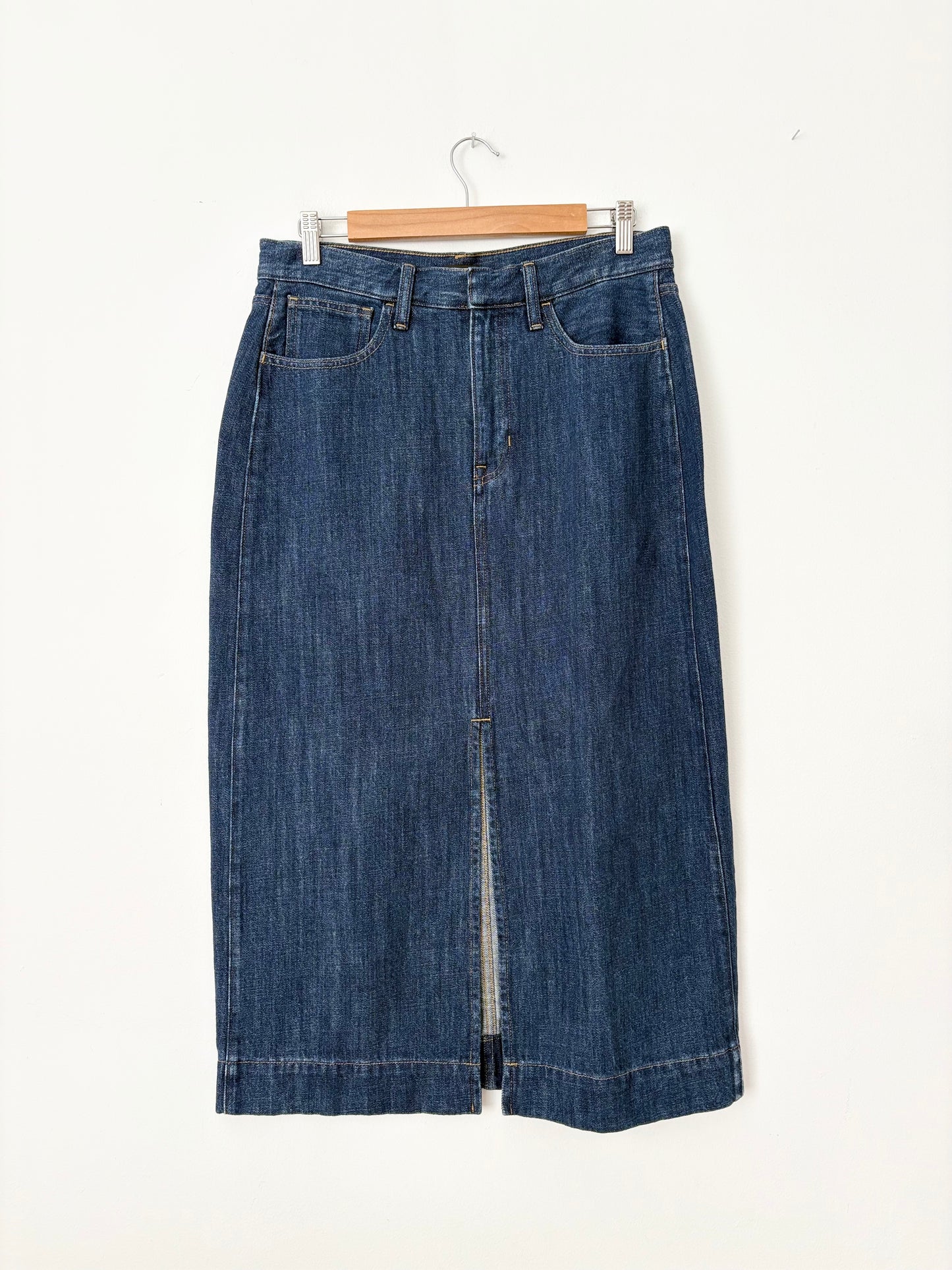 J.Crew denim midi skirt W29