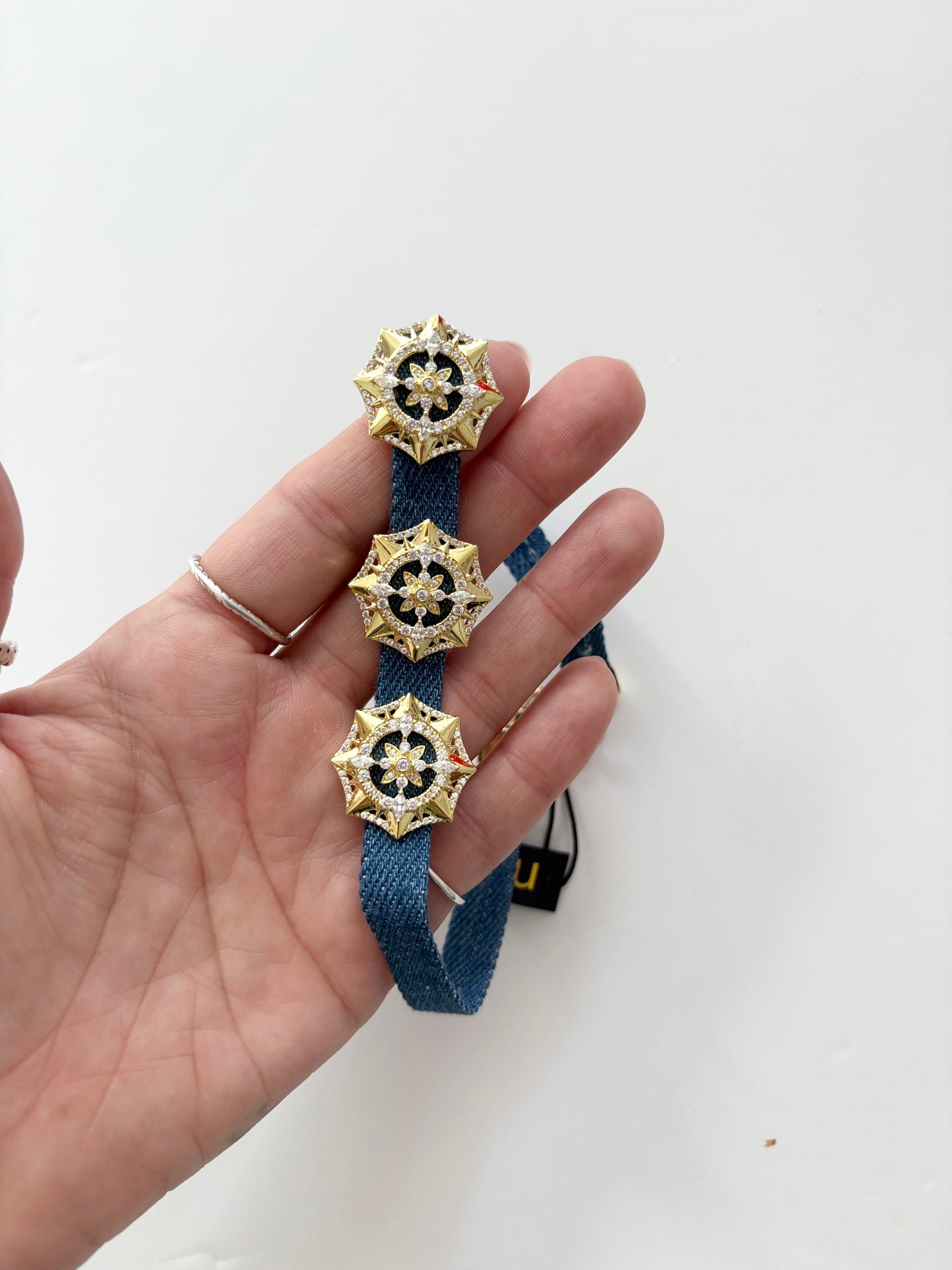Noir NYC Irene denim choker