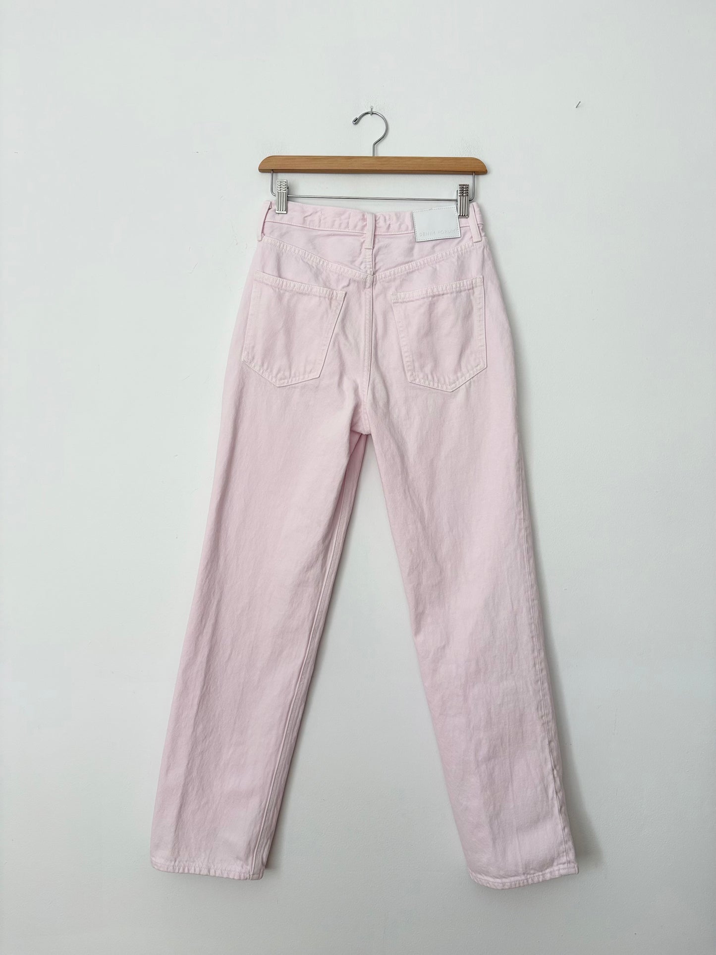 Jean ample taille haute Denim Forum Joni rose, taille 24