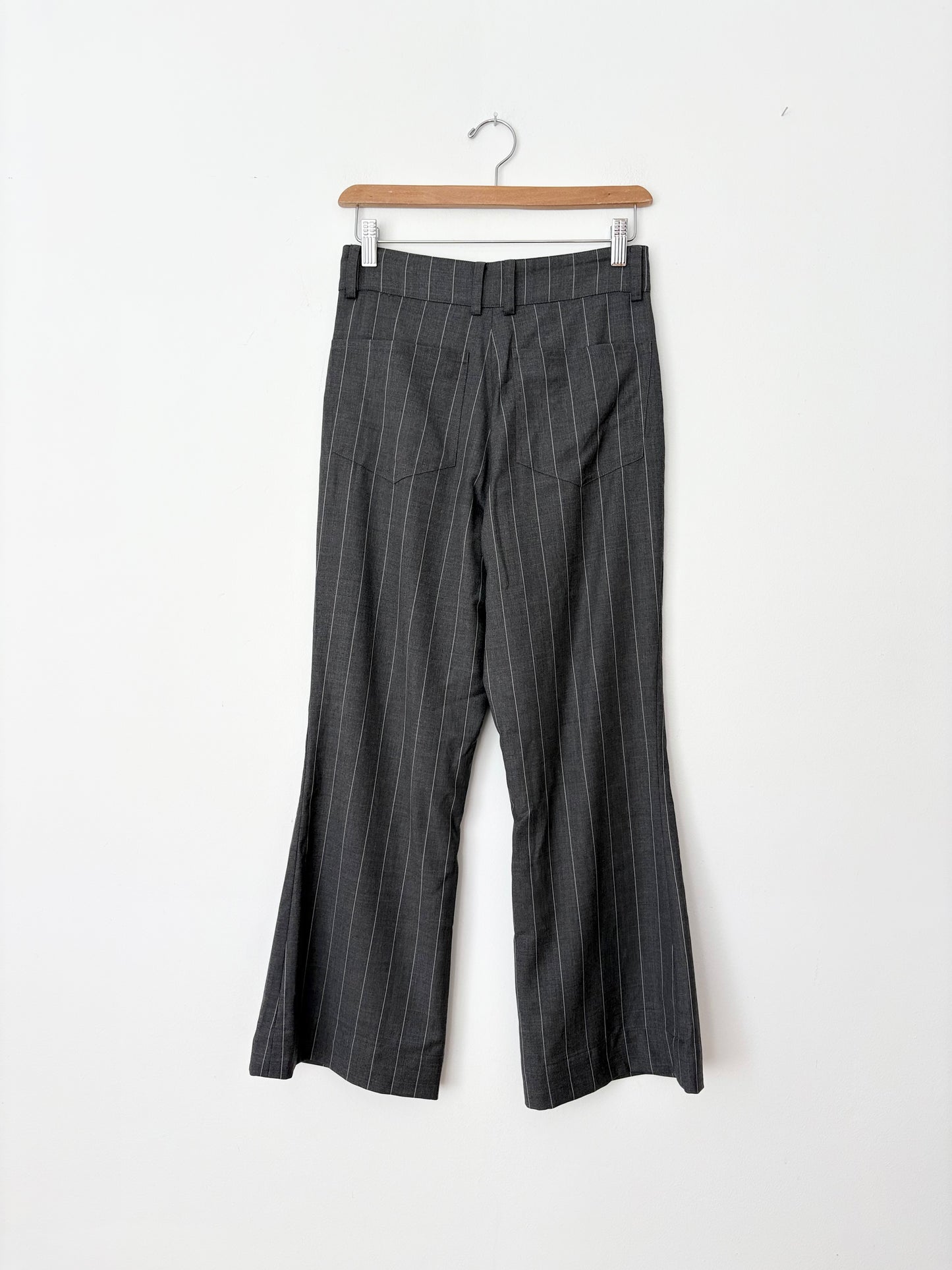 Orseund Iris wool stripe flare pants W26