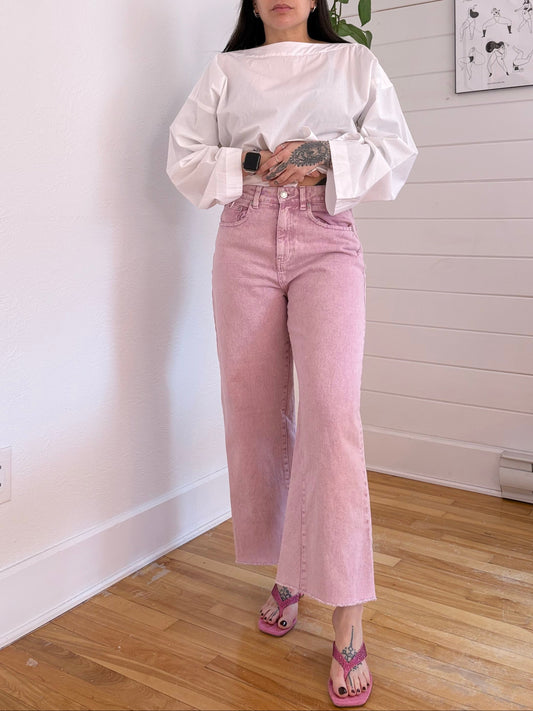 Frank & Oak Nina wide leg jeans W29
