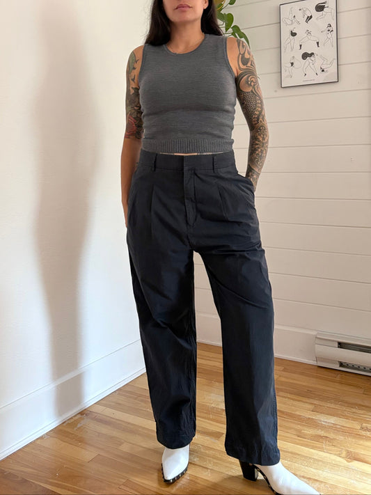 CO black balloon chino trousers Large