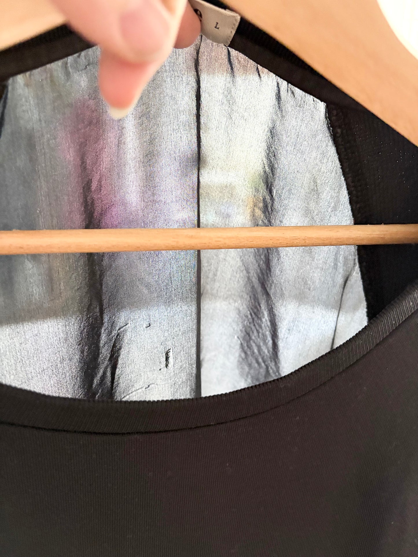 Acne studios mixed media silk blend pullover M/L