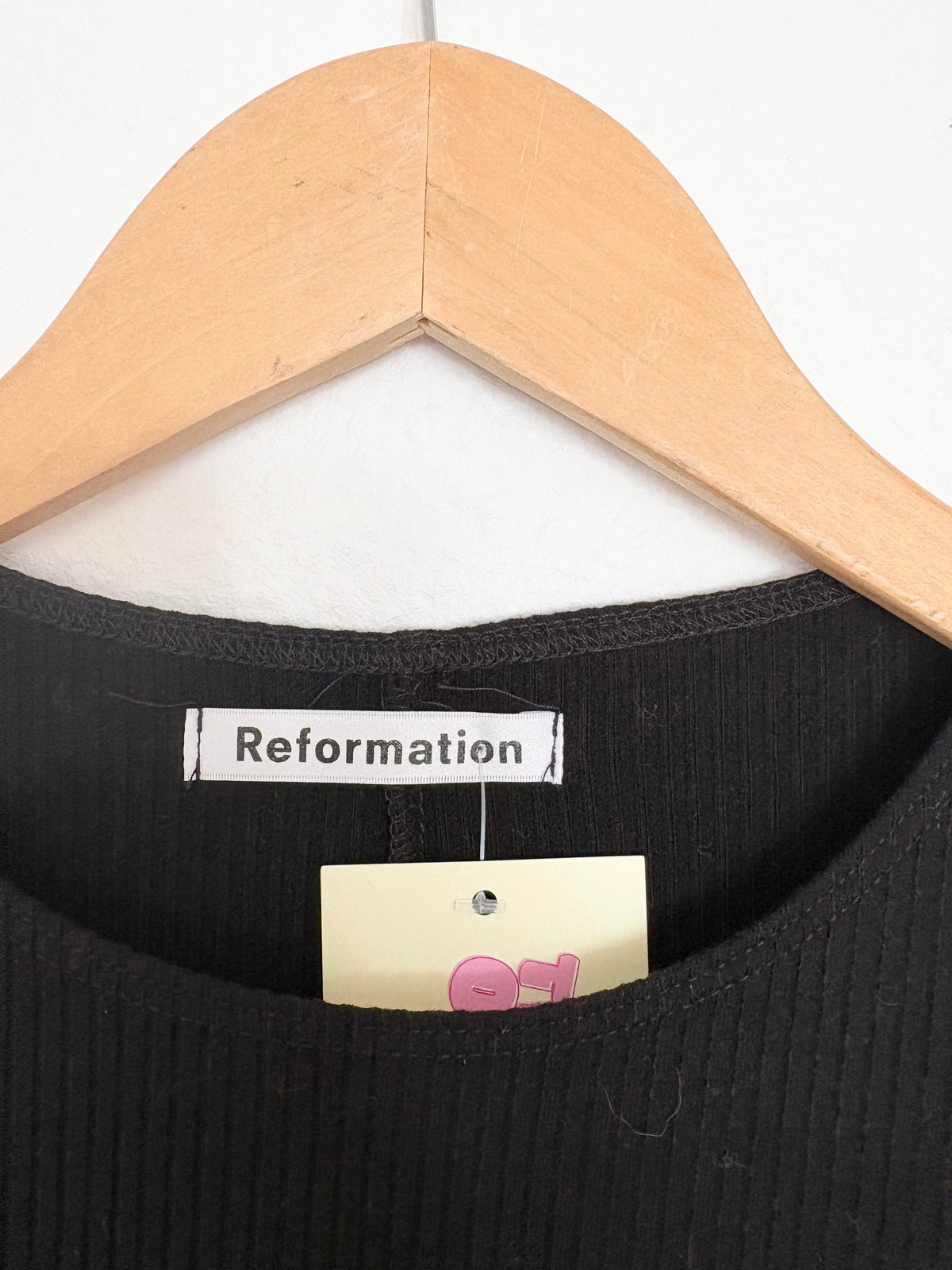 Reformation ribbed calli mini dress Small