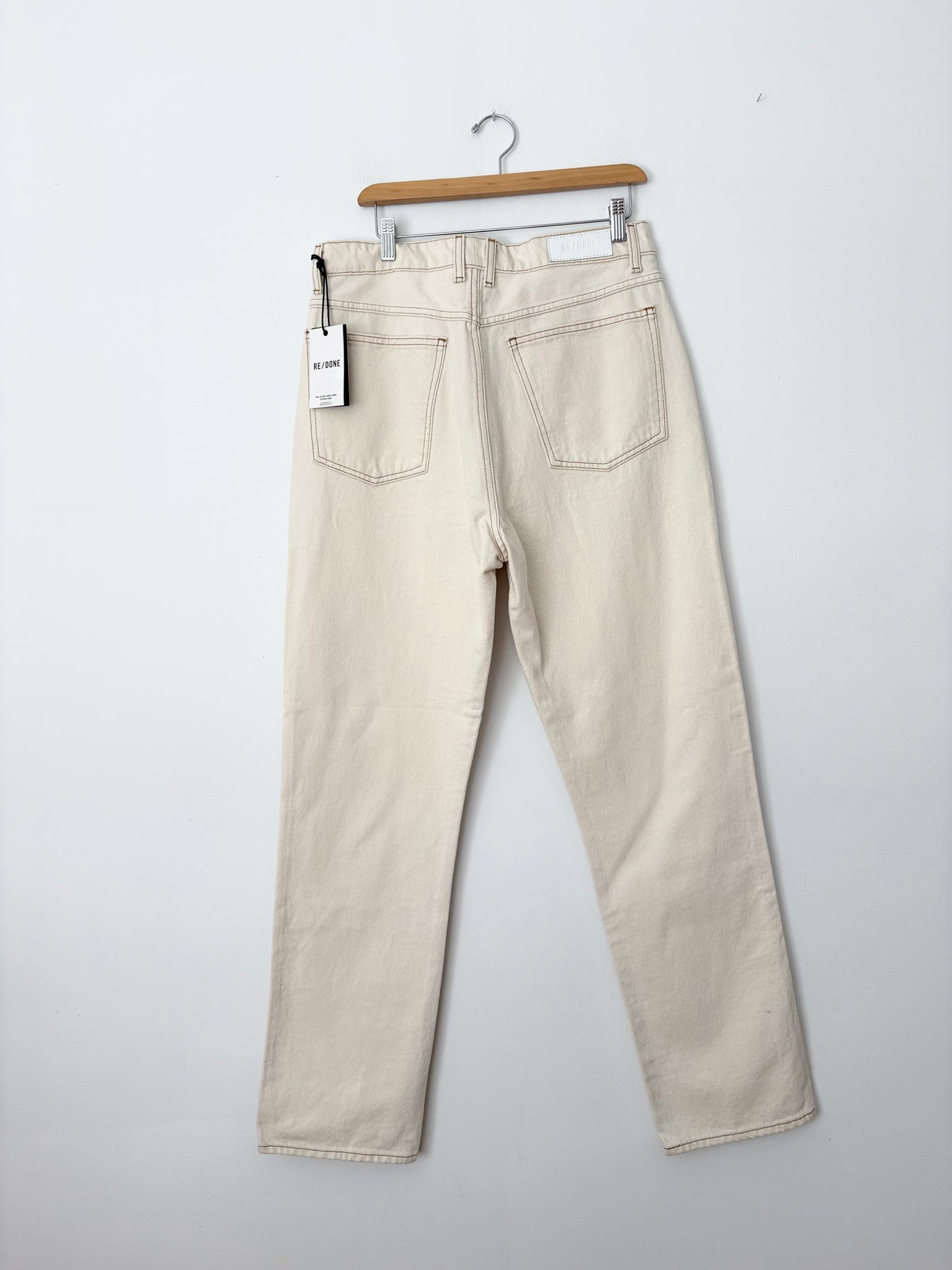Jeans Redone années 70 taille ultra haute coupe droite W30/31