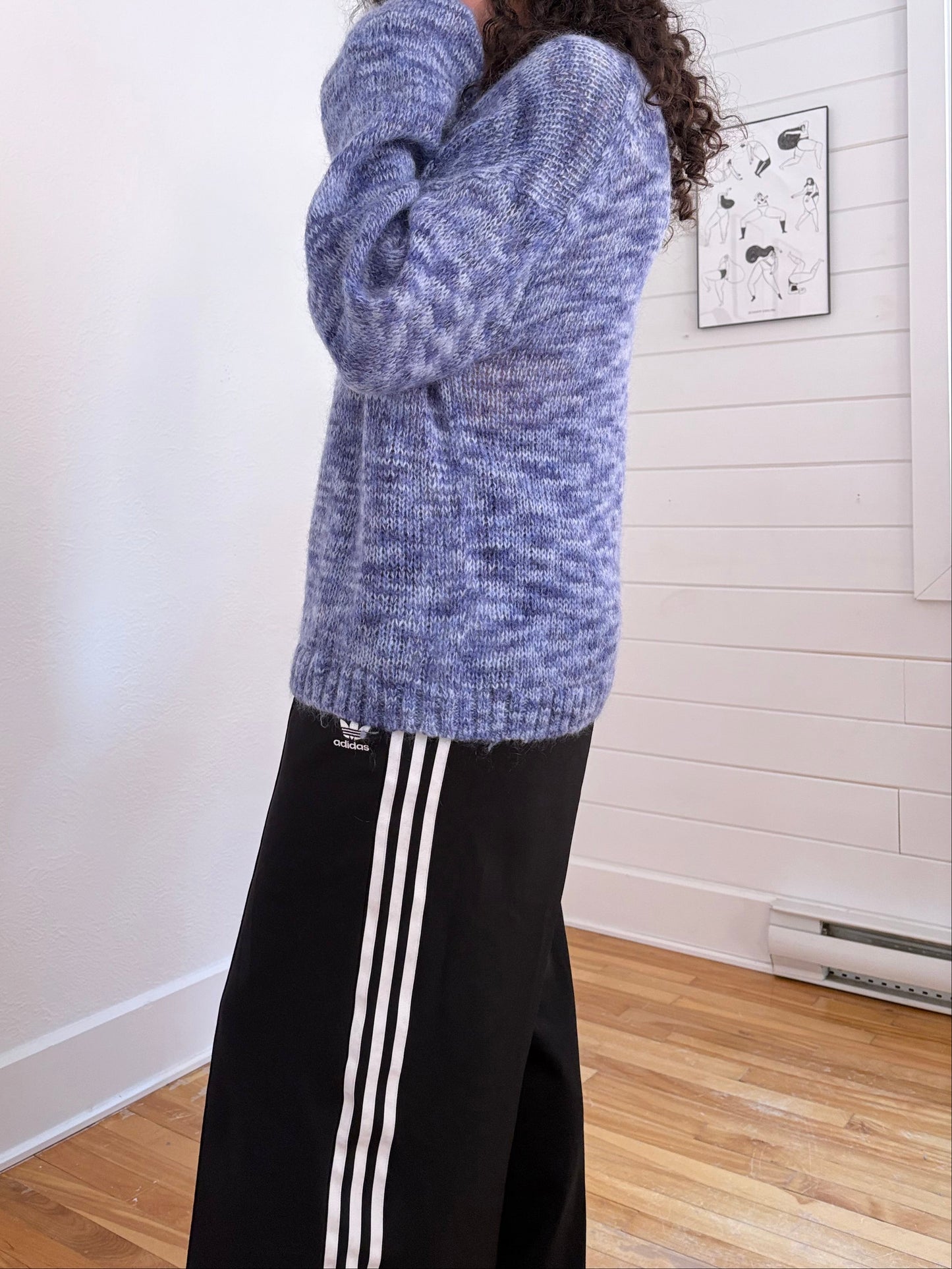 Pull ARKET en laine et mohair mélangés, taille S/M