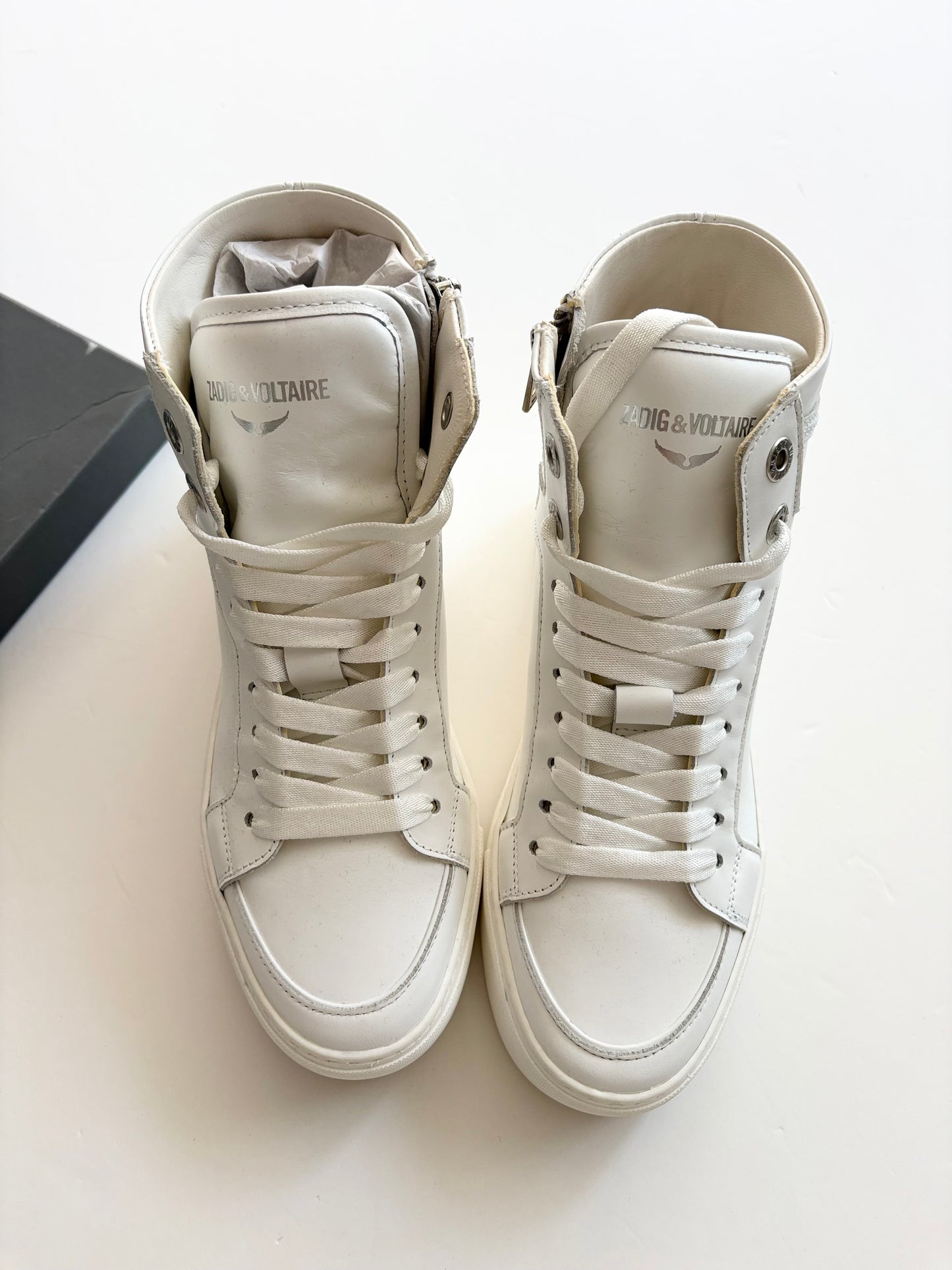 Zadig & Voltaire baskets chunky lisses veau flash US6
