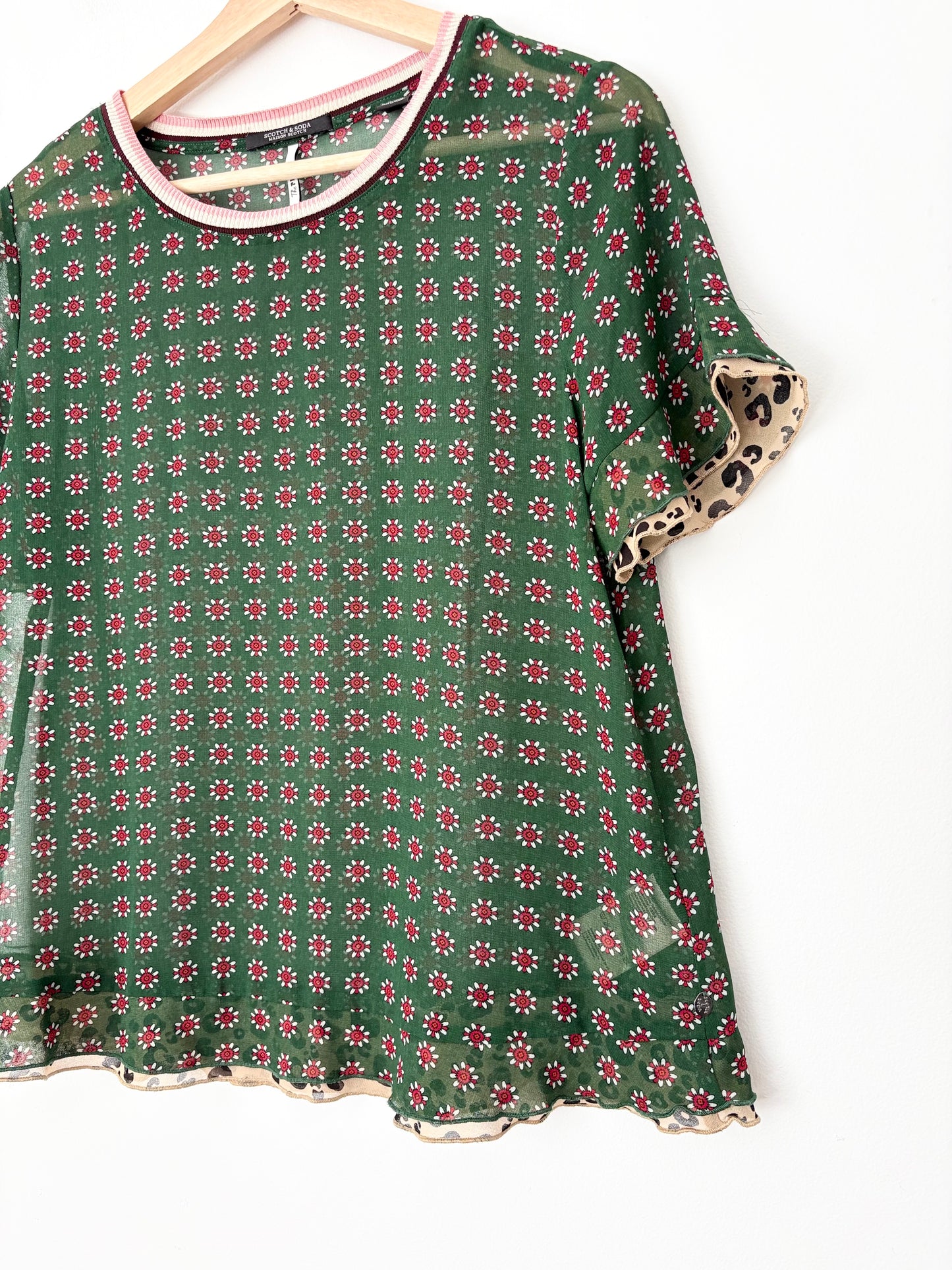 Scotch & soda X The peaks sheer tee Small