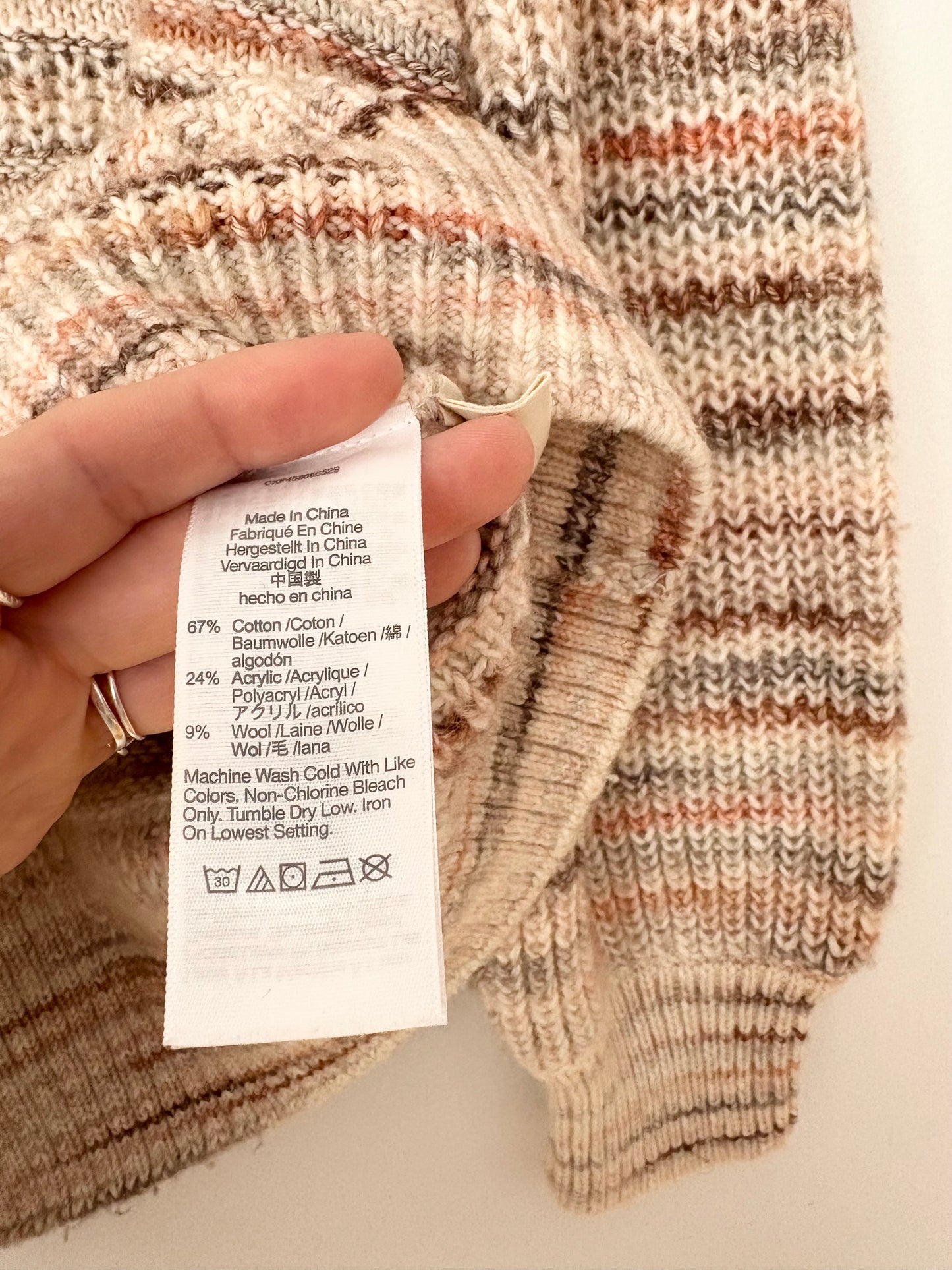 Madewell space-dyed canton pullover sweater Small