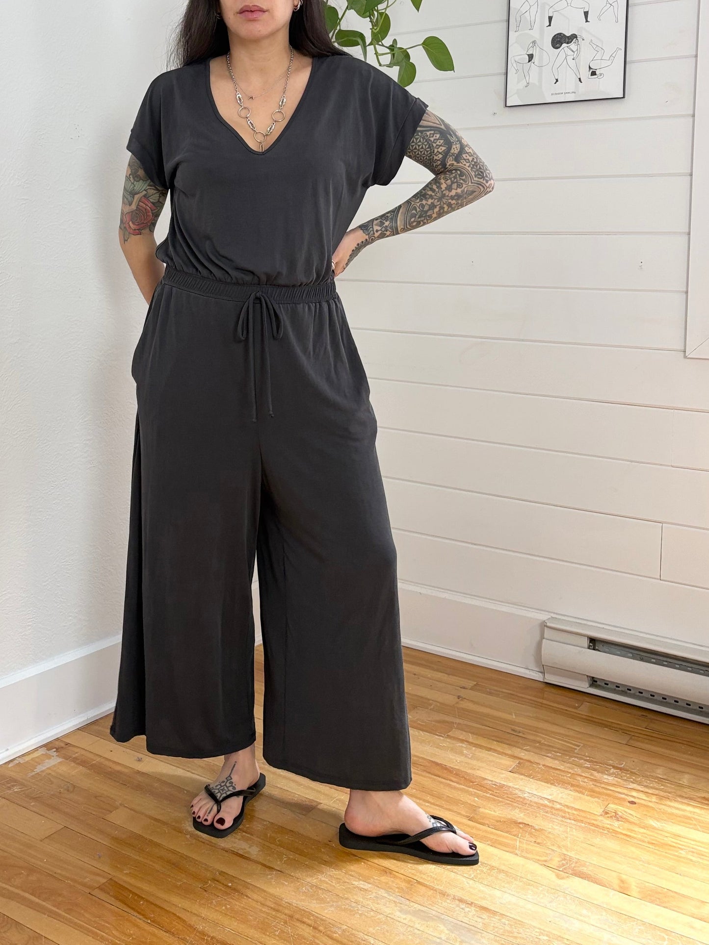 Combinaison pantalon à jambes larges Anthropologie Saturday Sunday, taille L