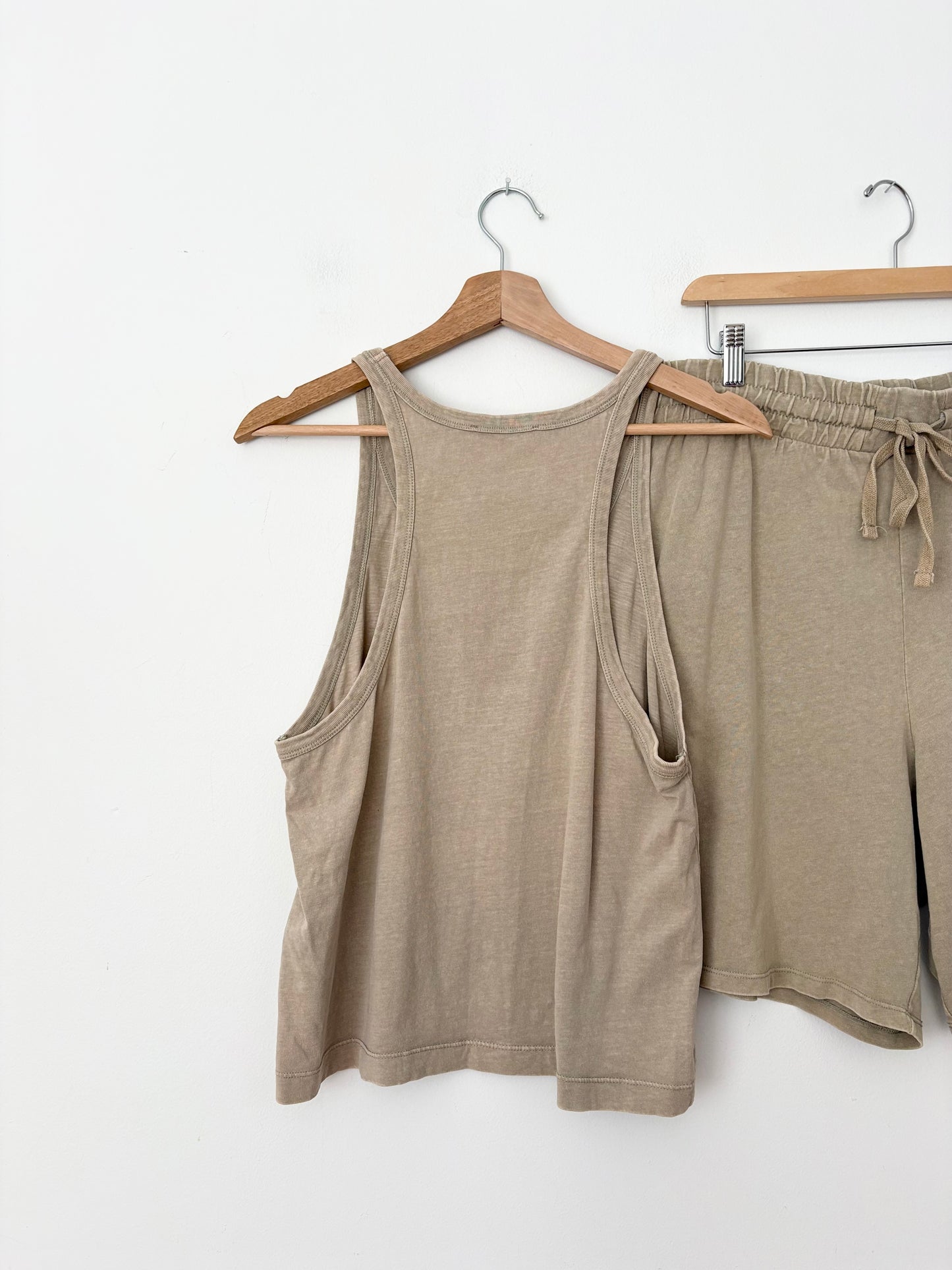 Zara relaxed tank & short set Medium