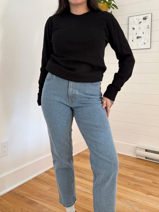 Everlane the classic crew in cashmere Small