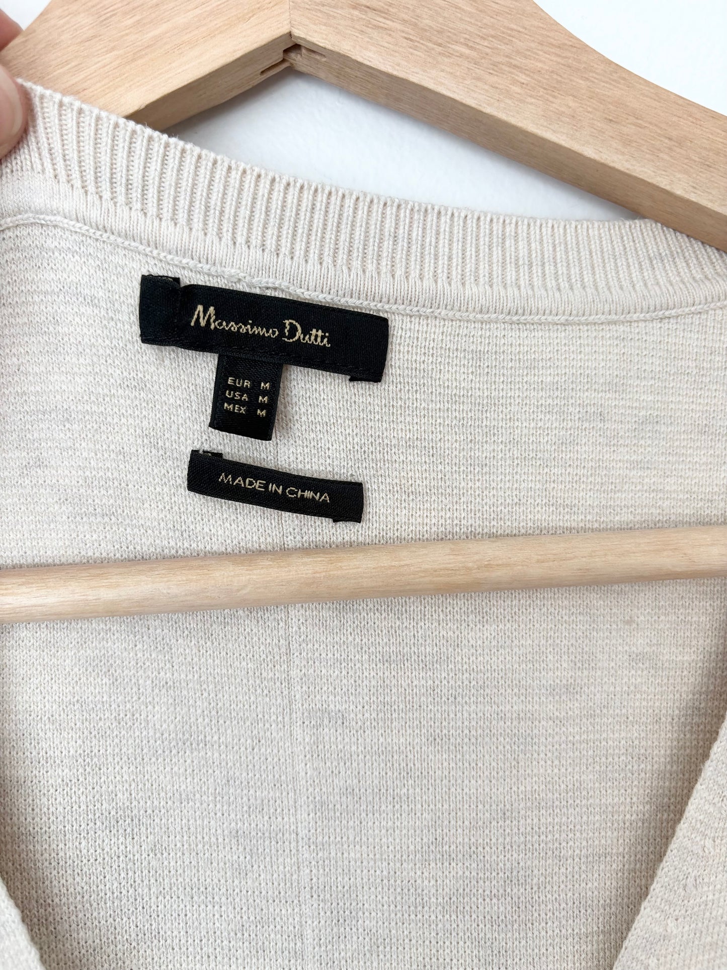 Massimo Dutti sleeveless knit midi dress Medium