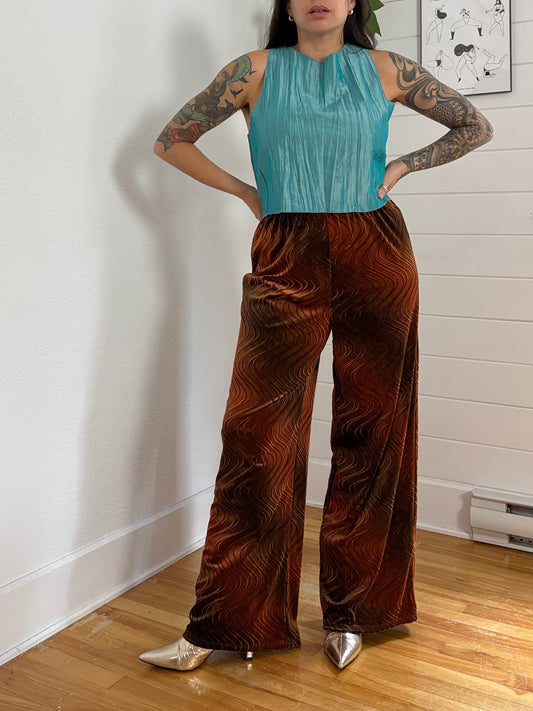 Urban Renewal burnout velvet pants Medium