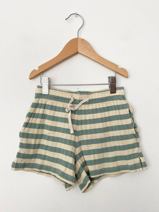 Short à rayures en coton minuscule 6 ans