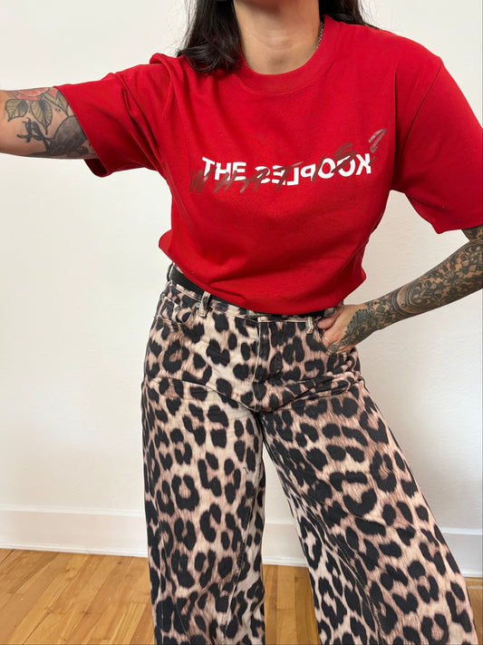 The kooples red 'what is' T shirt S/M