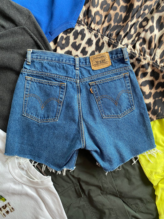Vintage orange tab levis cut offs W28