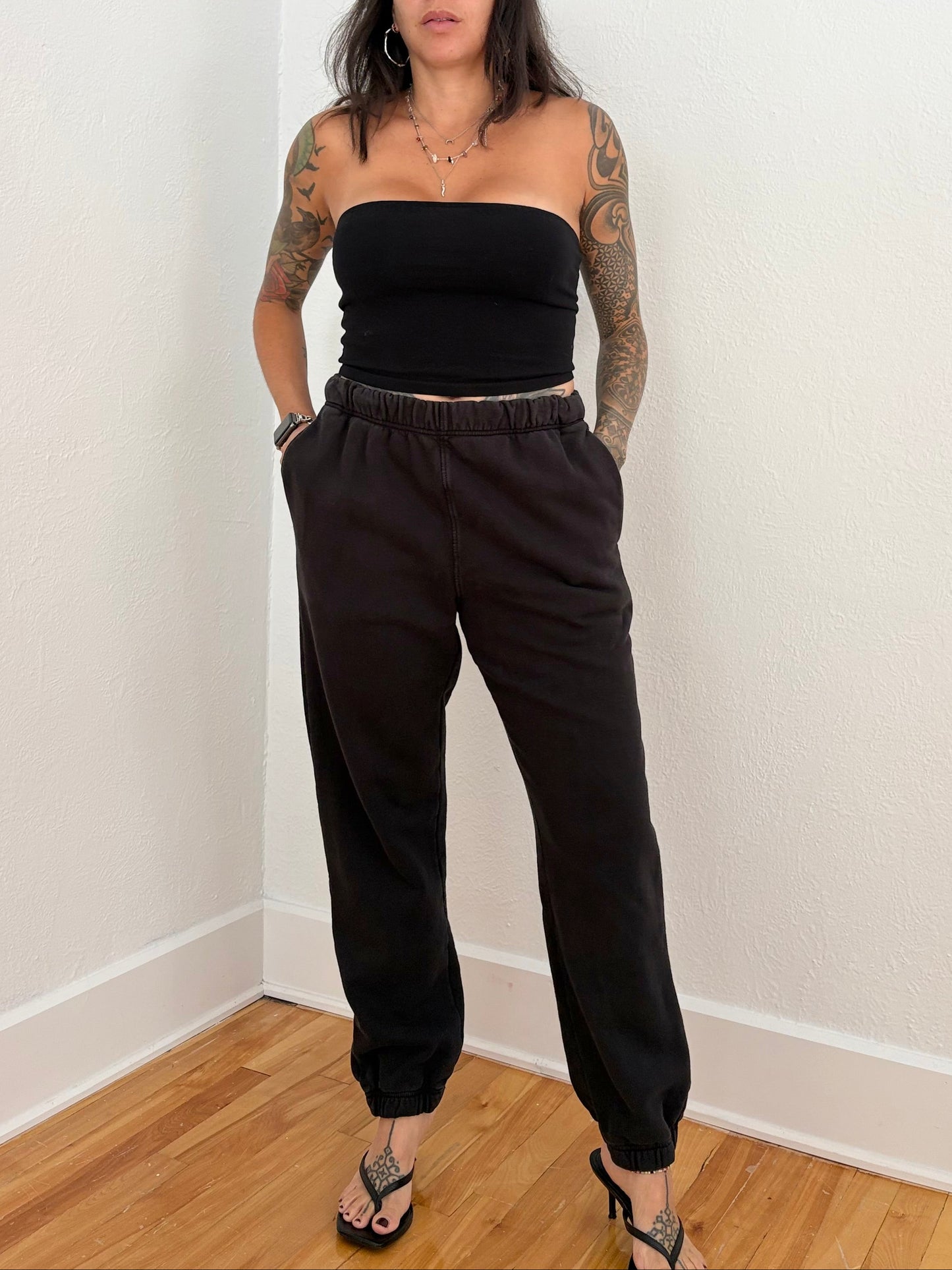 Mate the label organic fleece relax pocket sweatpants Large