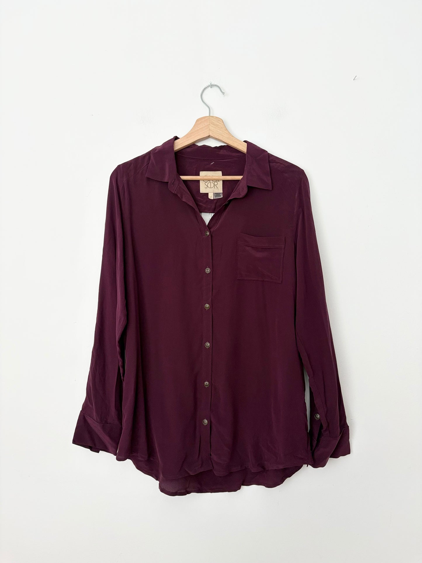 Chemise Chaser en soie dos nu, taille M