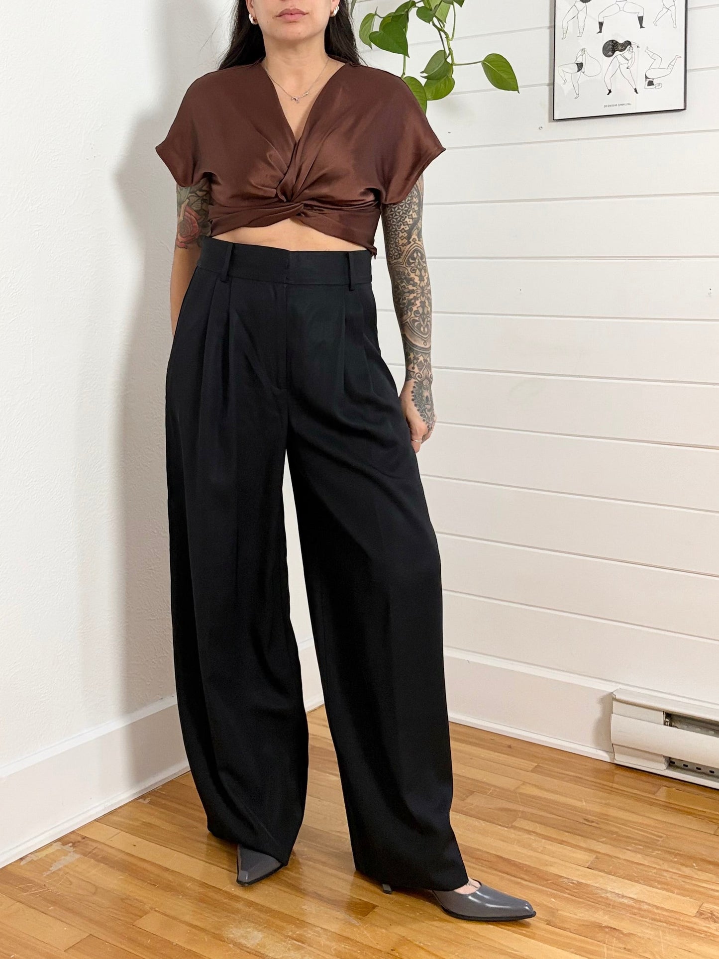 Pantalon taille haute Piscali de Malene Birger, taille M/L