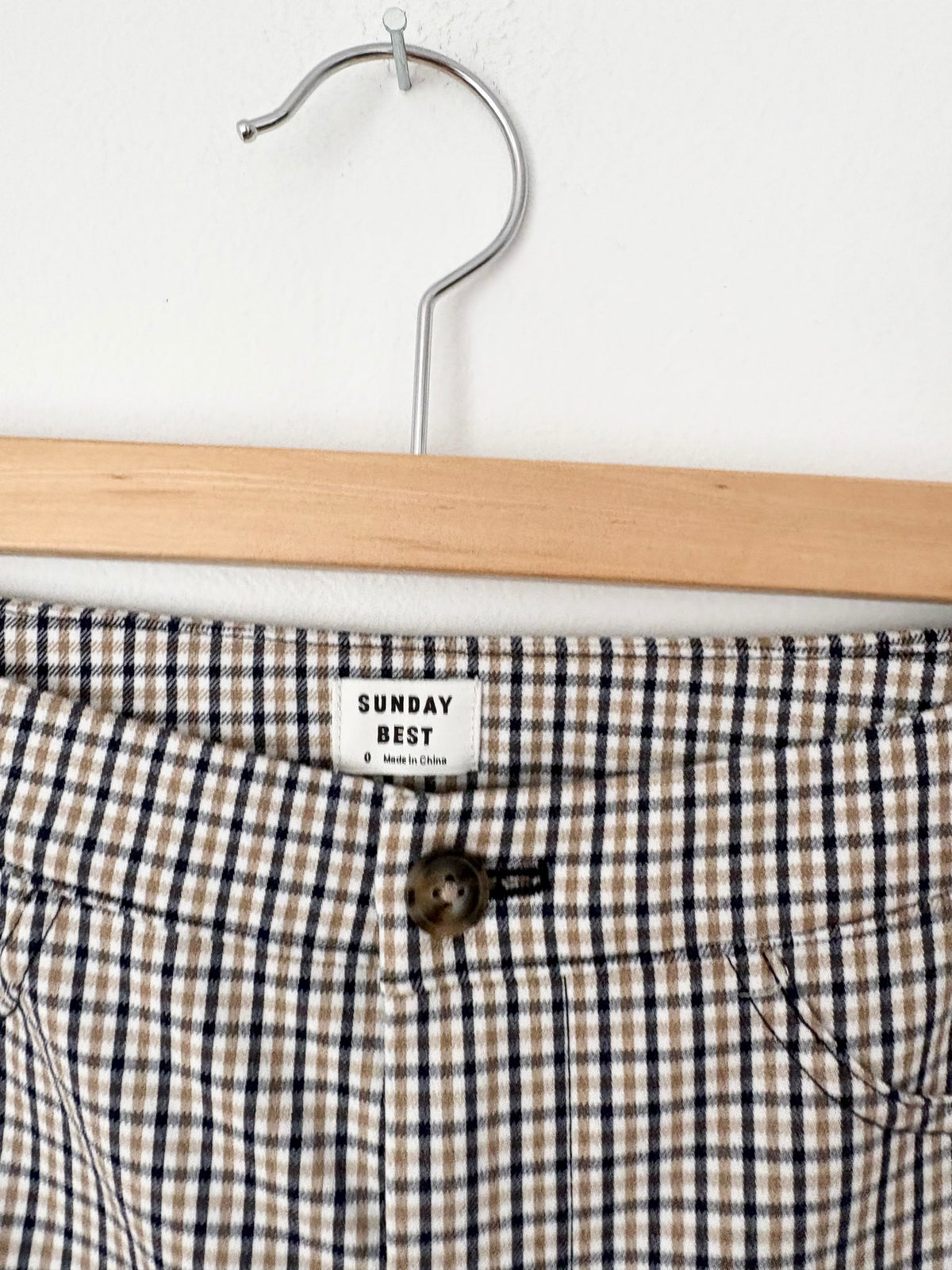 Pantalon à carreaux Freshman Sunday Best, taille 24
