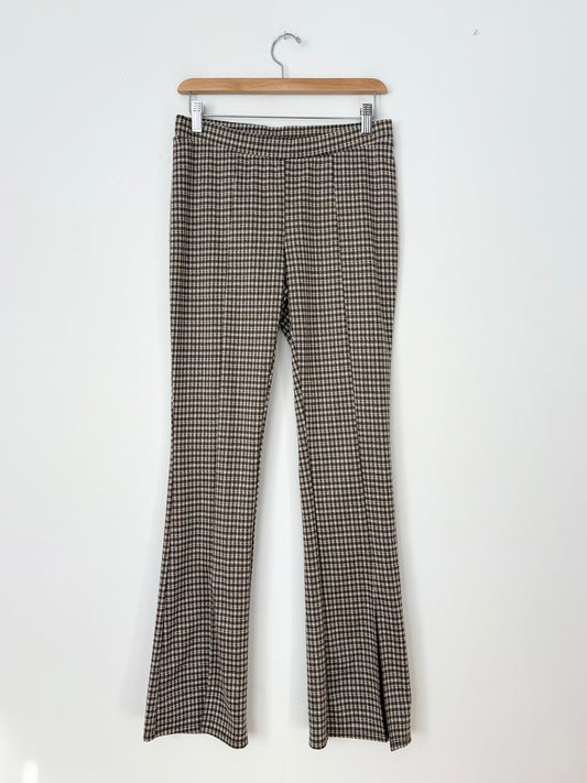 Pantalon évasé à carreaux taille basse Urban Renewal, taille M