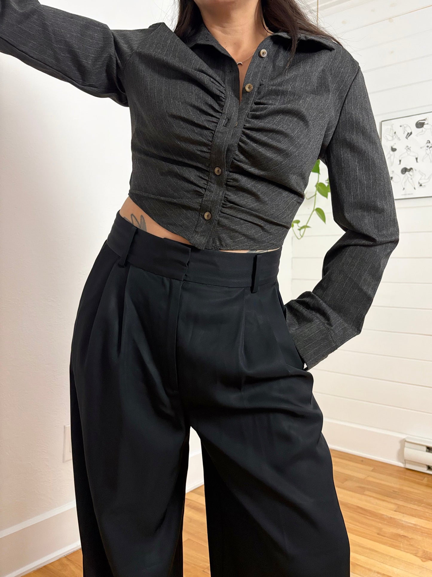 Chemisier à boutons froncé Urban Renewal Remnants