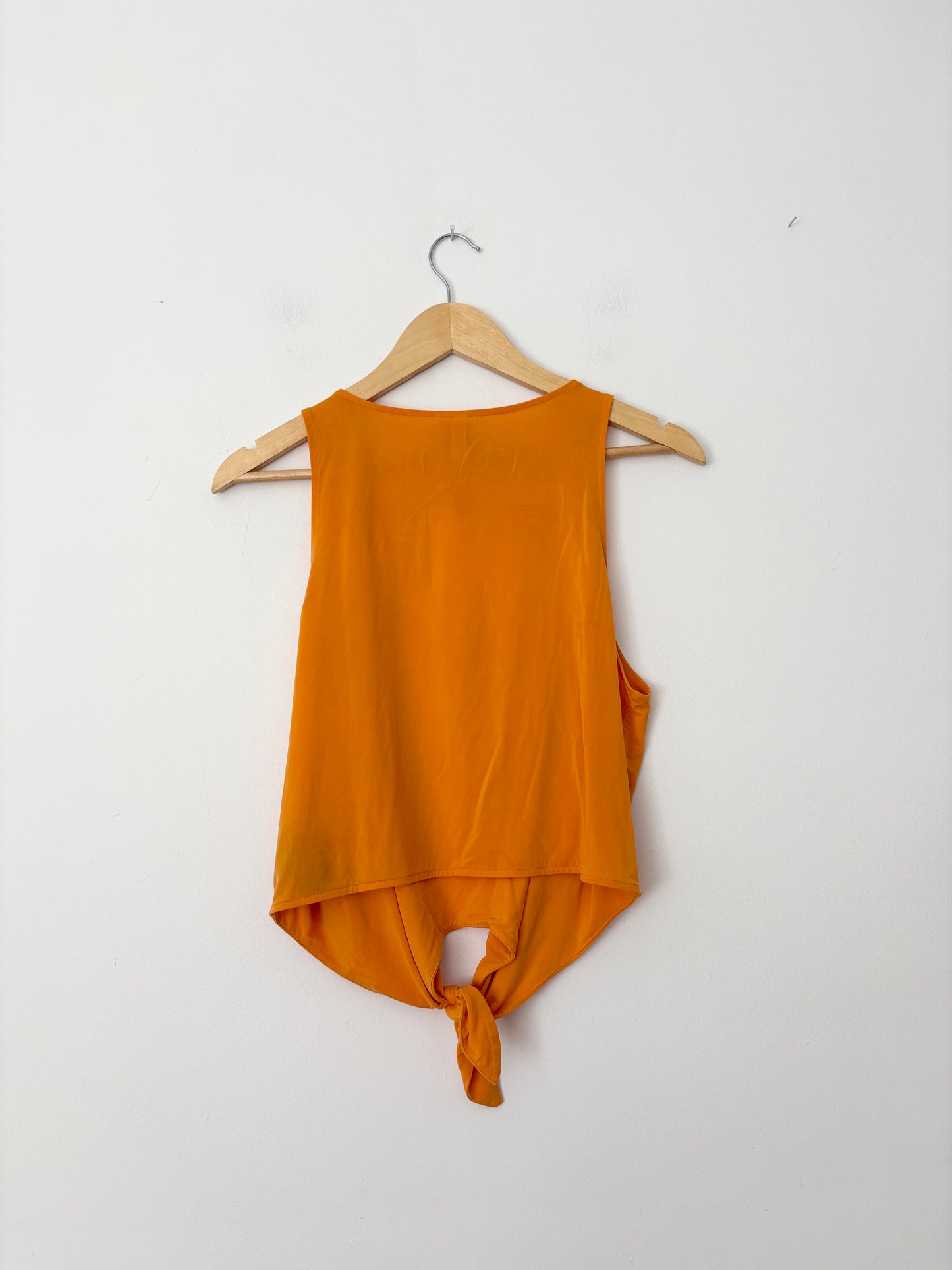 & Other stories scoop neck tie front top Medium