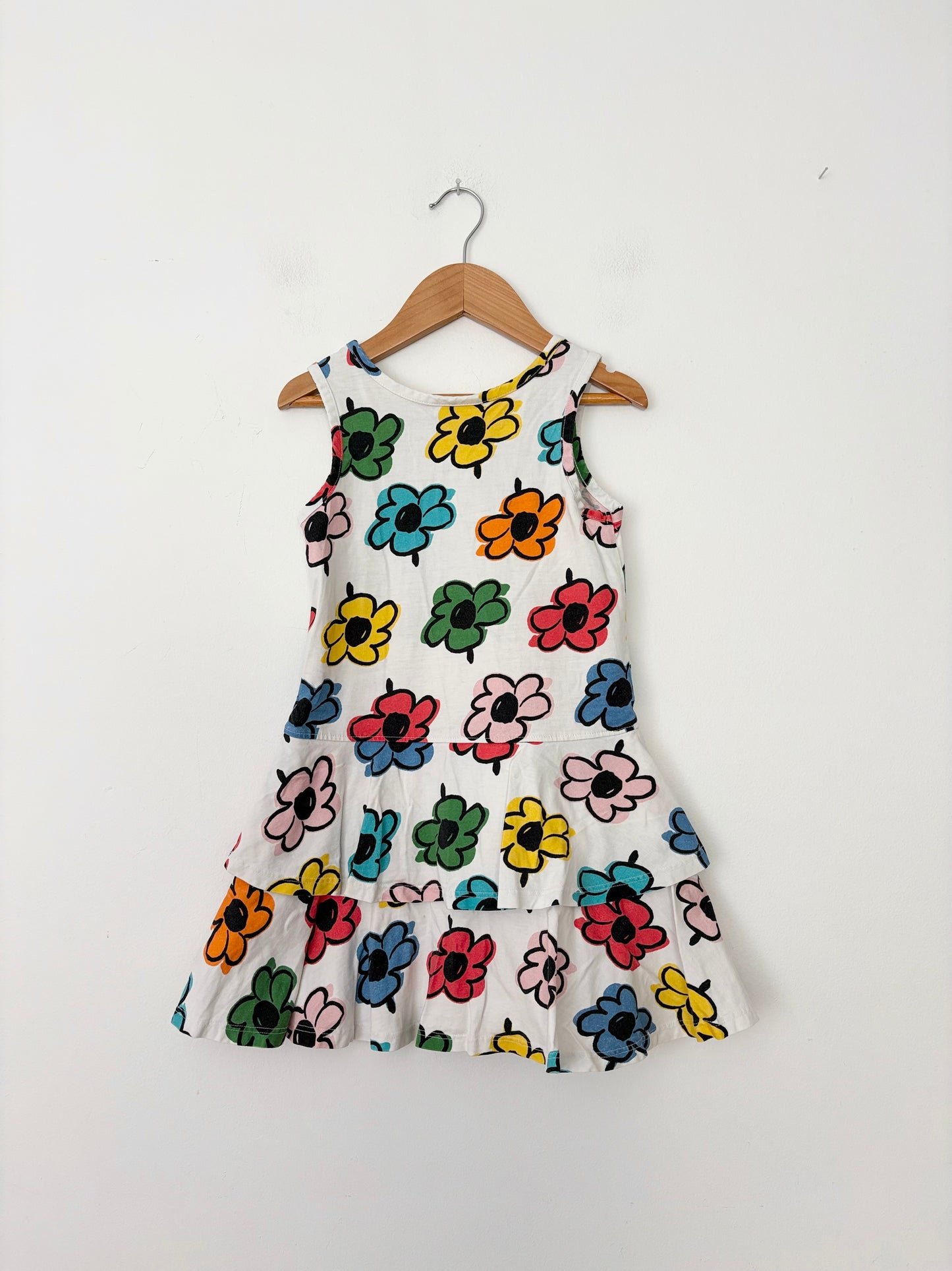 Hanna Anderson floral tiered dress 5T