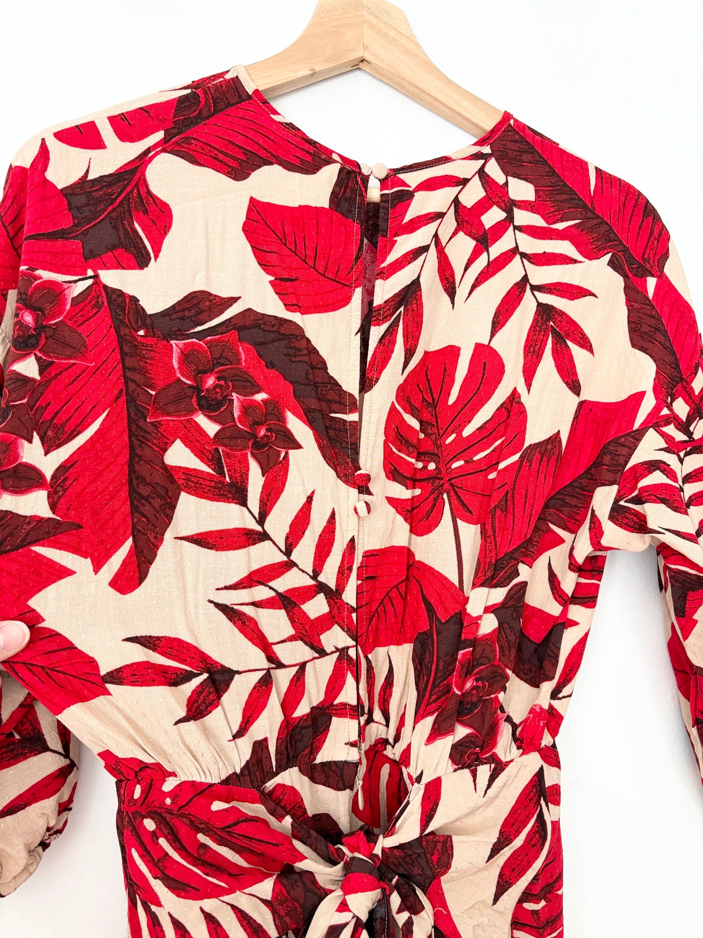 Robe florale à volants H&M X Johanna Ortiz XS