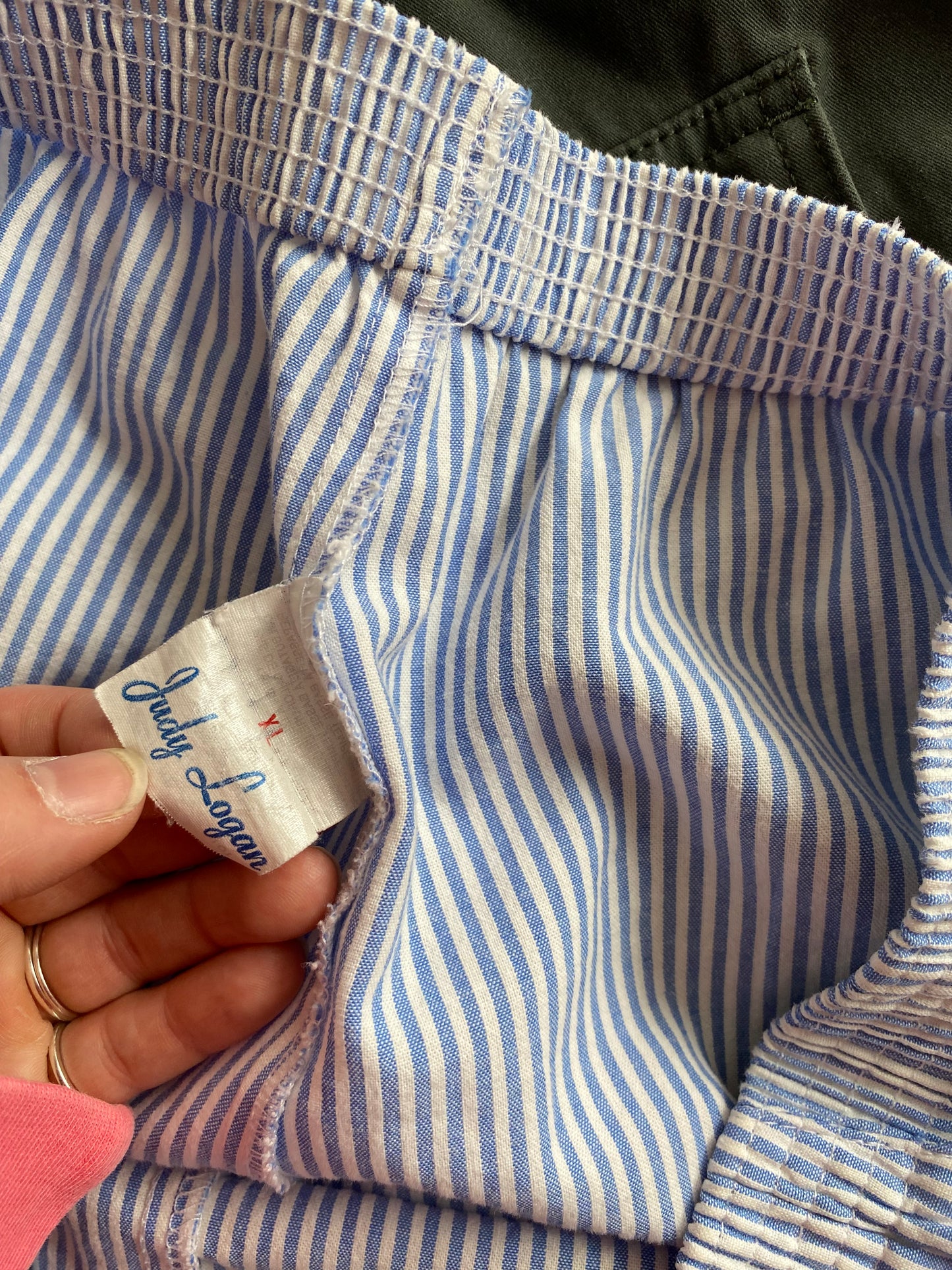 Boxer à rayures vintage XL