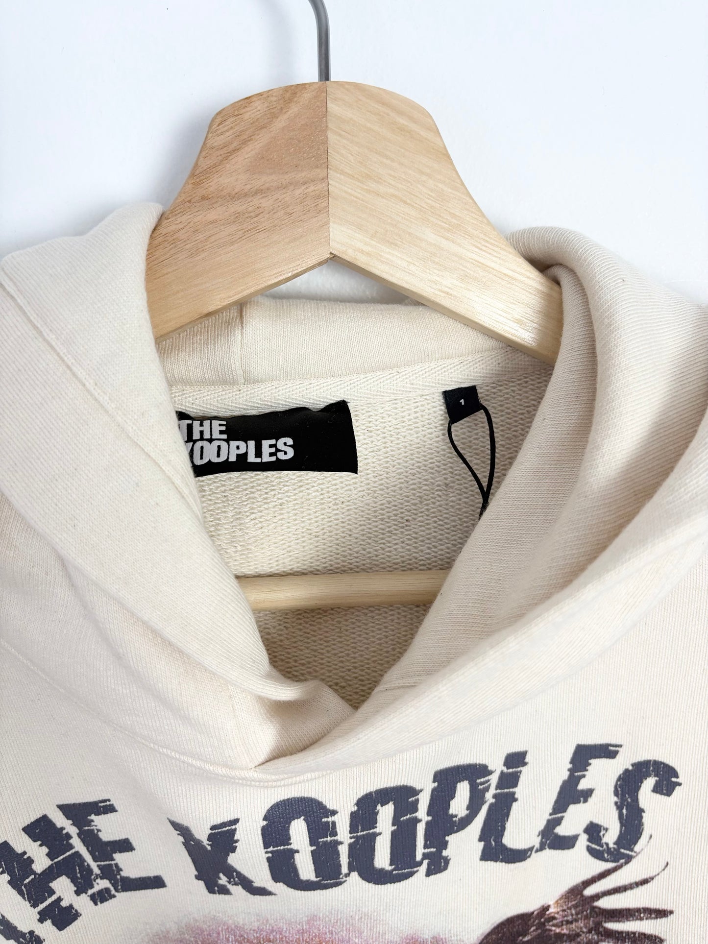The kooples eagle boxy crop hoodie Small