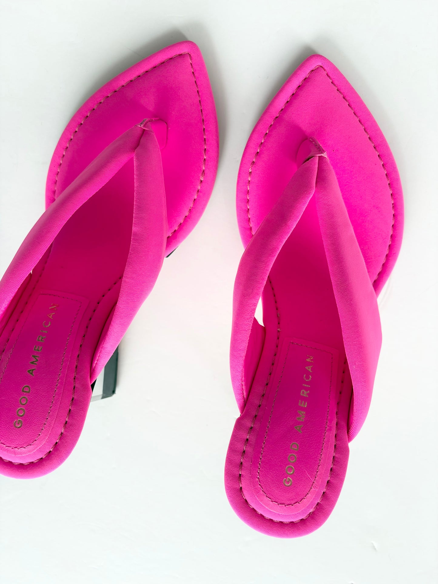 Escarpins Good American Cinderella transparents, pointure 5,5 US