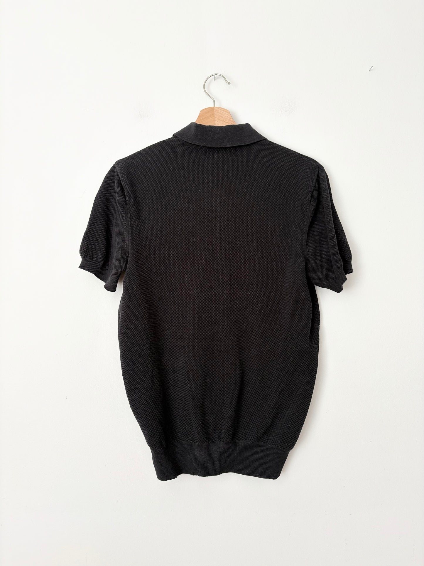 Rag & Bone hemp blend piqué polo shirt Medium