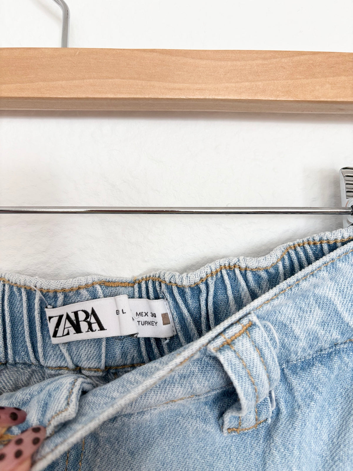 Zara baggy balloon jeans with tie Large