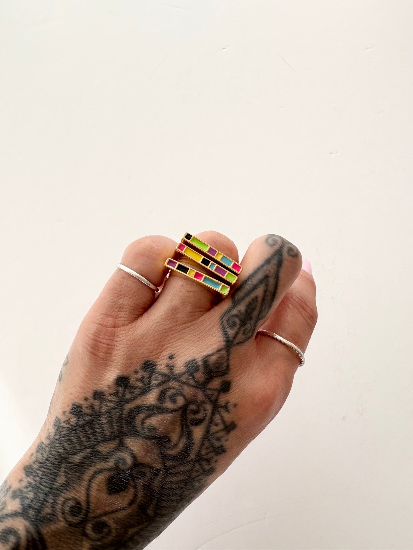 Noir NYC 3 piece ring stack