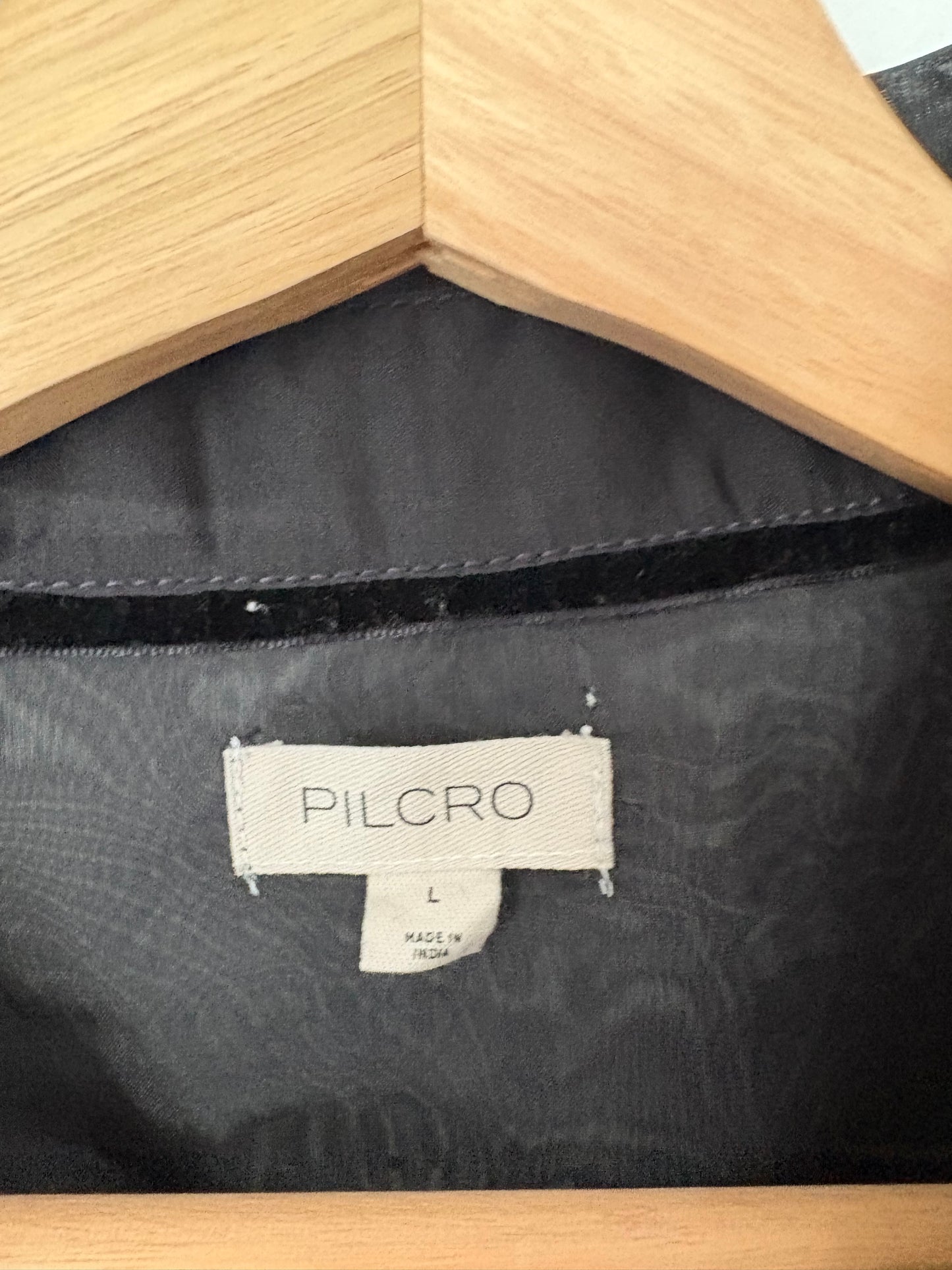 Pilcro sheer organza buttondown shirt L/XK