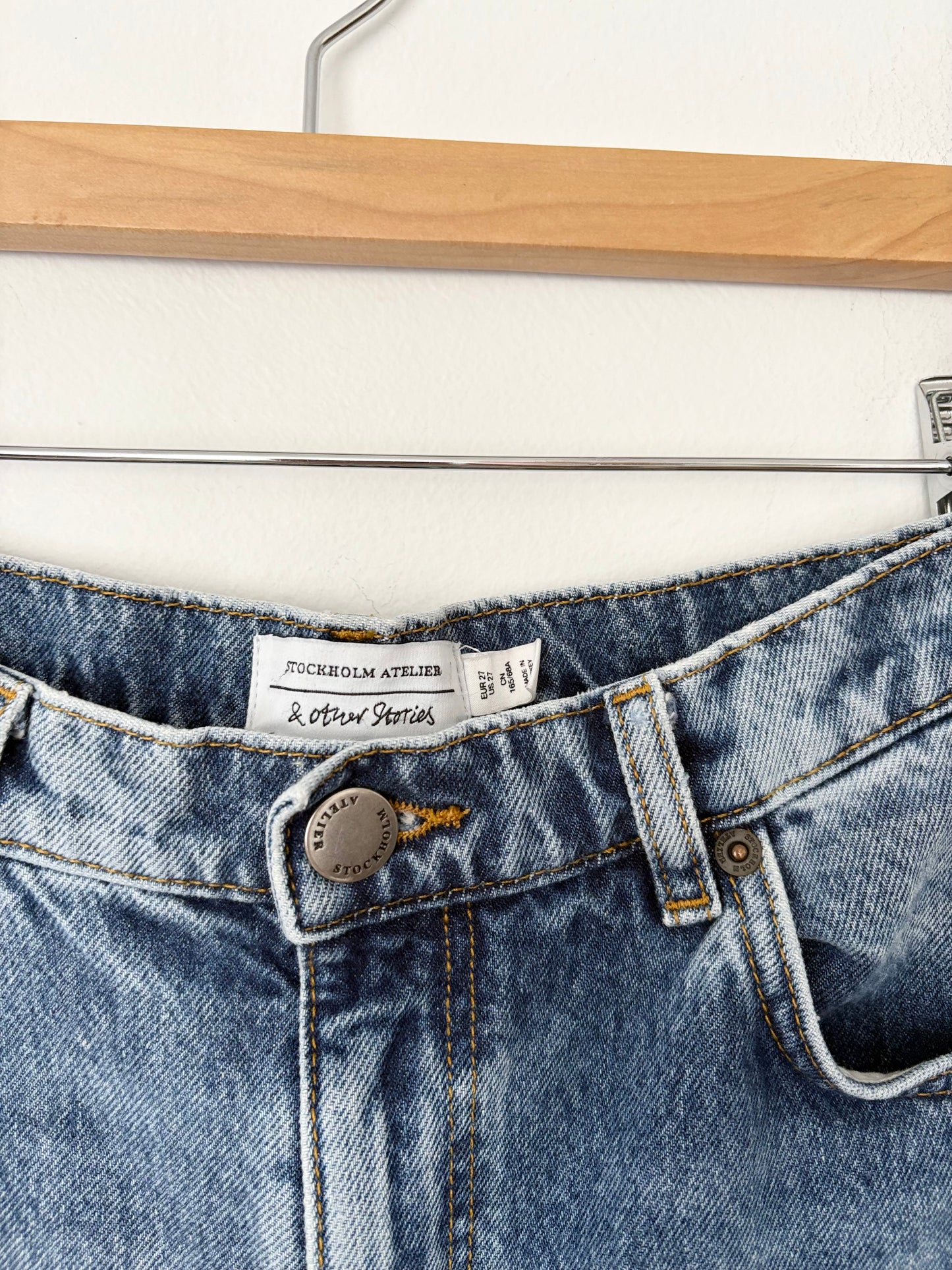 & other stories tapered straight leg jeans W27