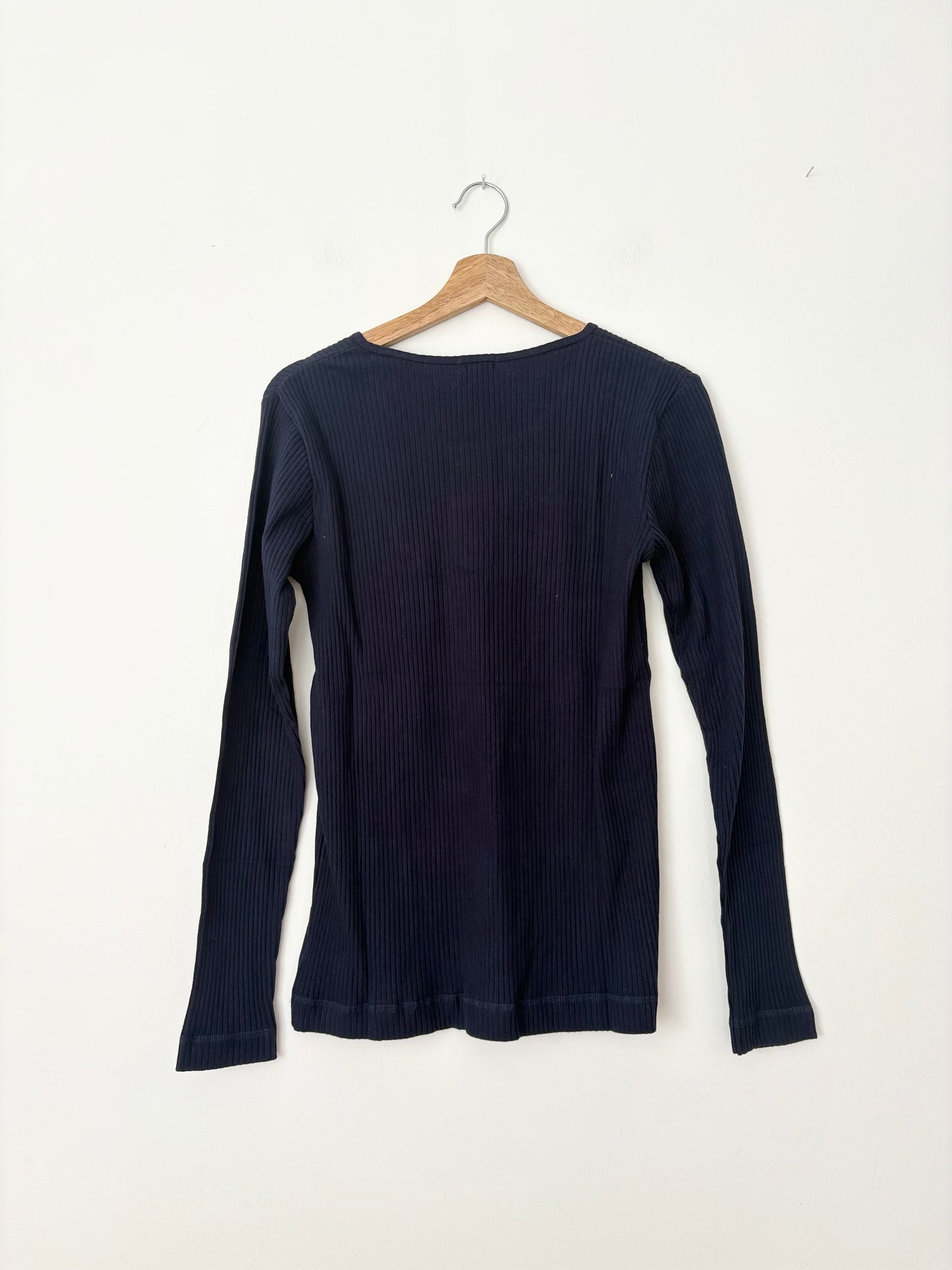 The simple folk ribbed top in indigo *Multiple sizes*
