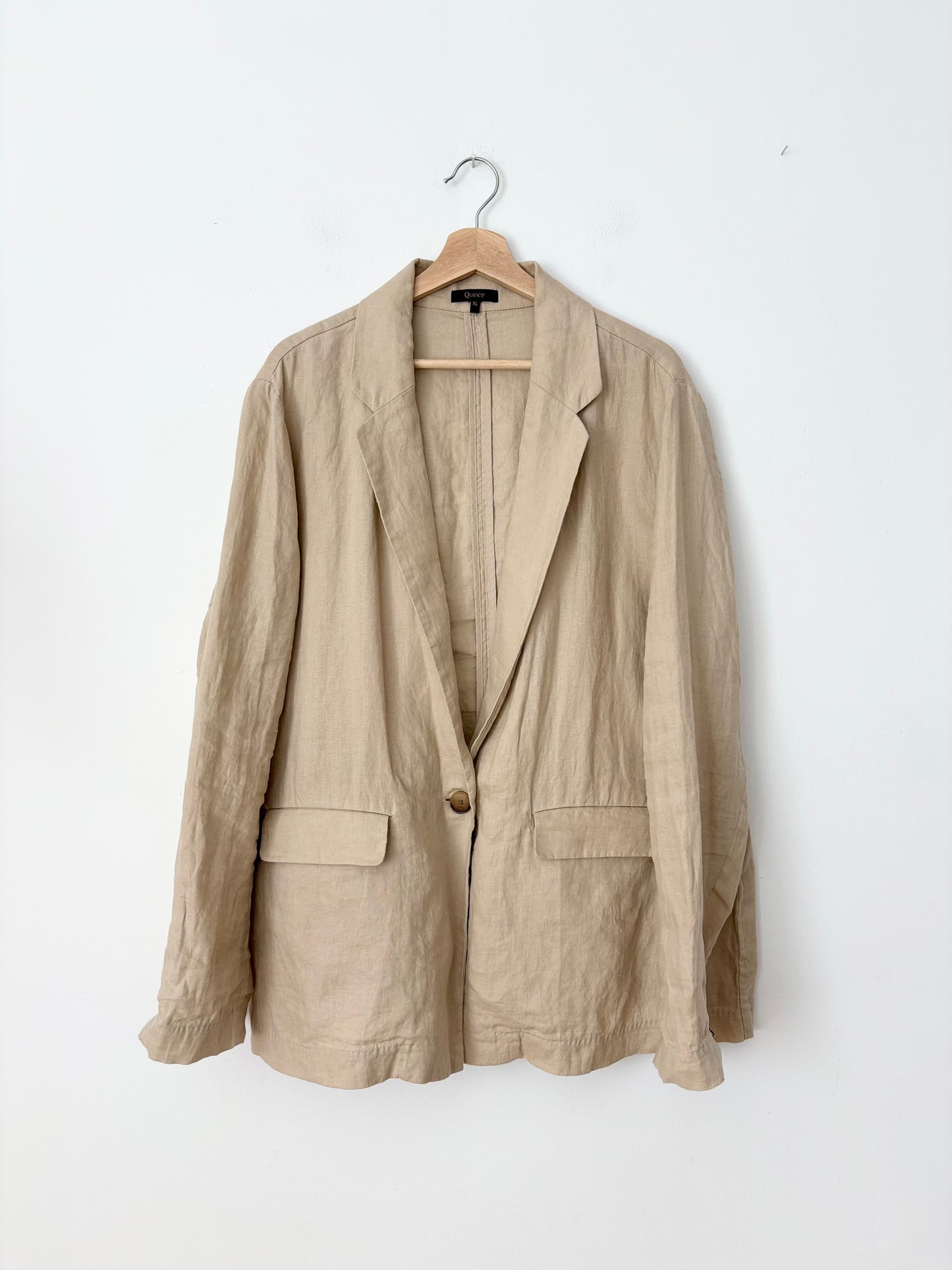 Veste en lin européen Quince, coloris « driftwood », taille XL