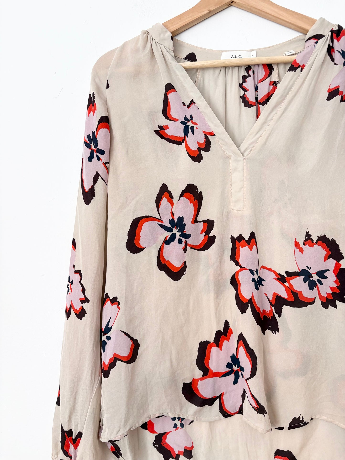 Chemisier en soie fleuri A.L.C Jules S/M