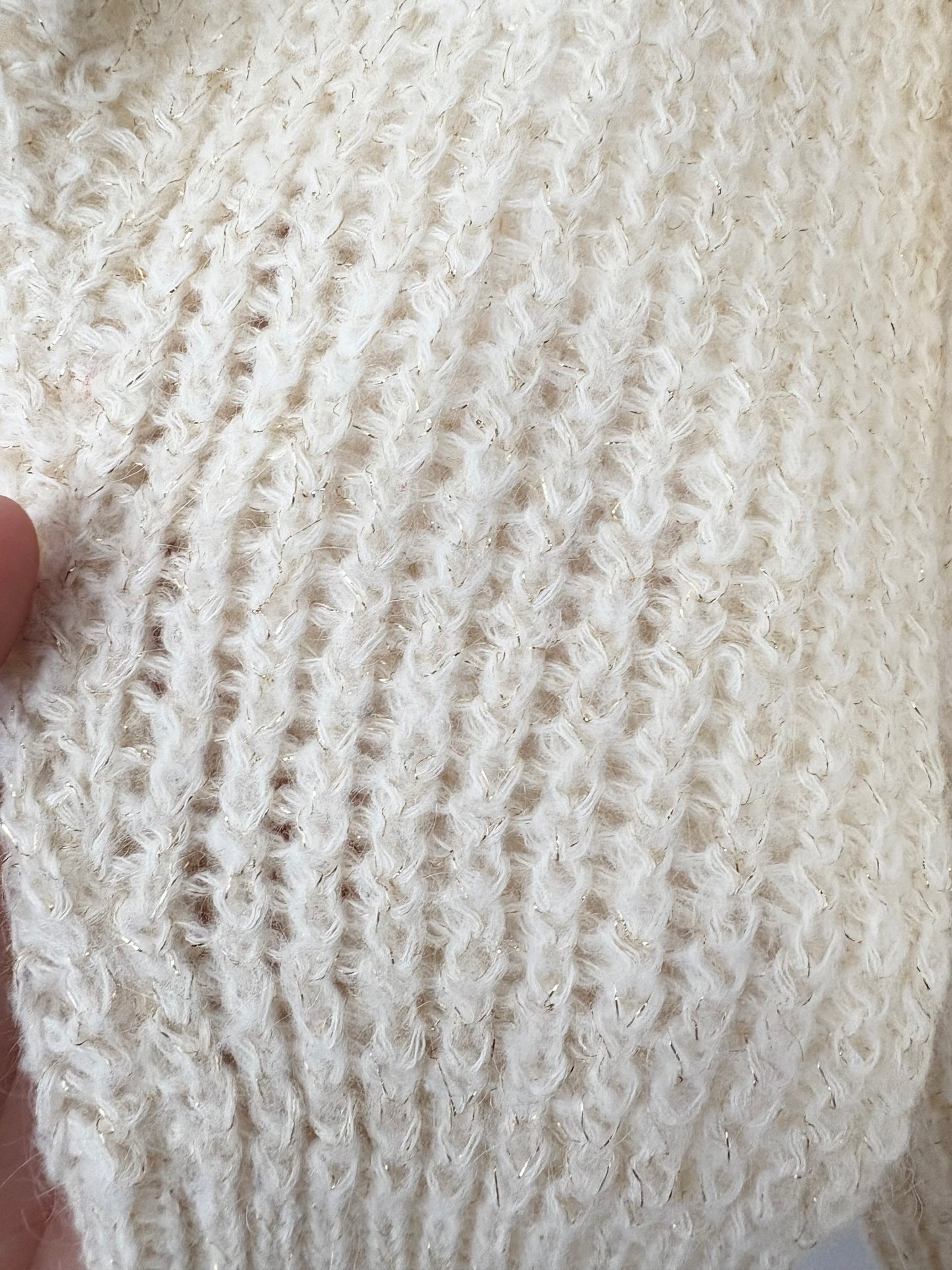 Pull vintage Esprit en maille métallisée mélangée mohair, taille S