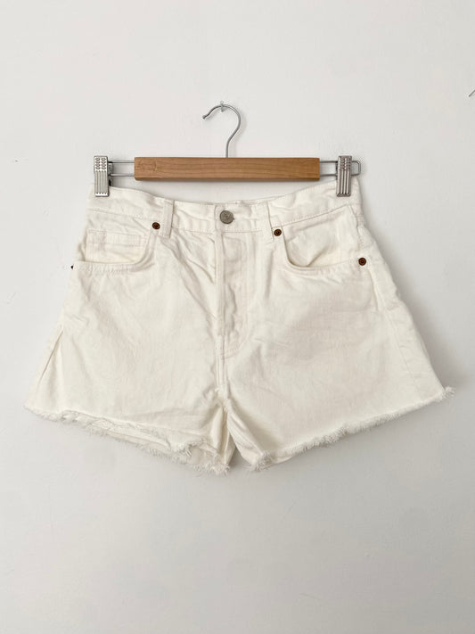 Reformation Charlie high rise jean shorts W25