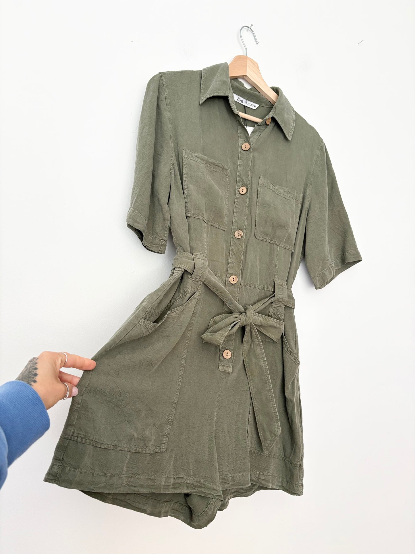 Combinaison utilitaire ceinturée Zara, Taille M