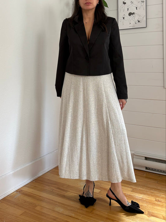 Zara metallic knit midi skirt Medium