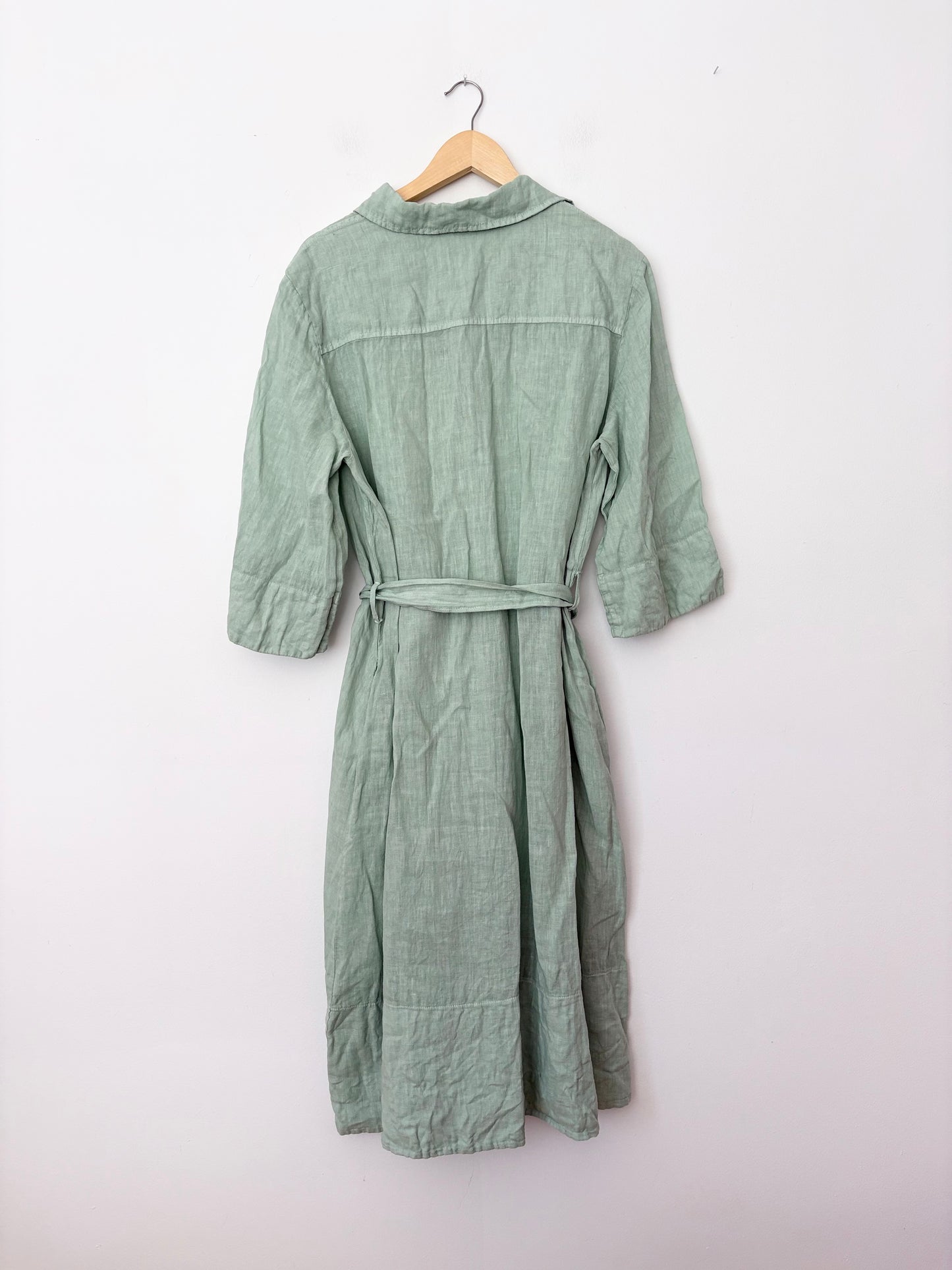 Robe midi en lin ceinturée Lasalle Amsterdam S/M